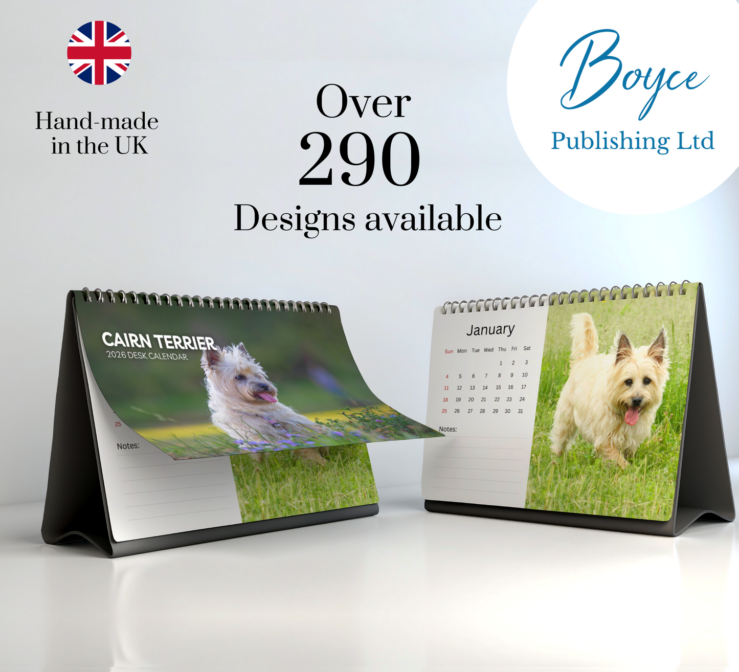 Cairn Terrier Desk Calendar 2026-2027