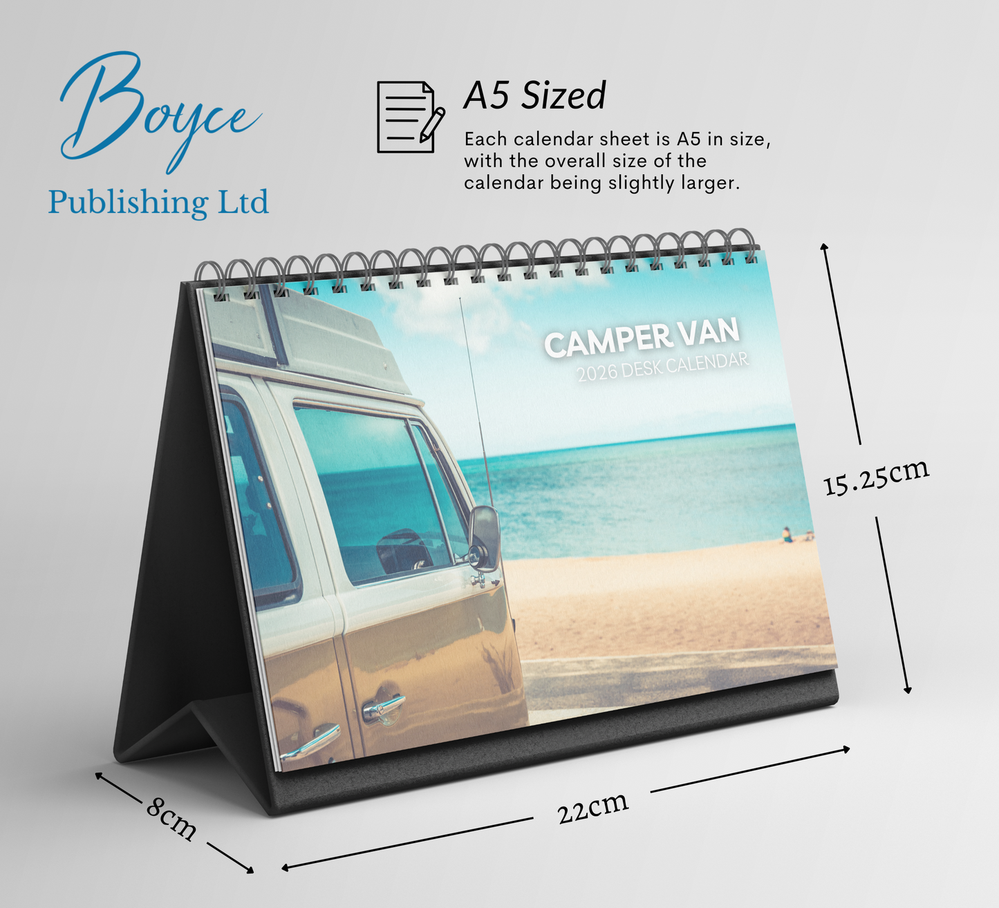 Camper Van Desk Calendar 2026-2027