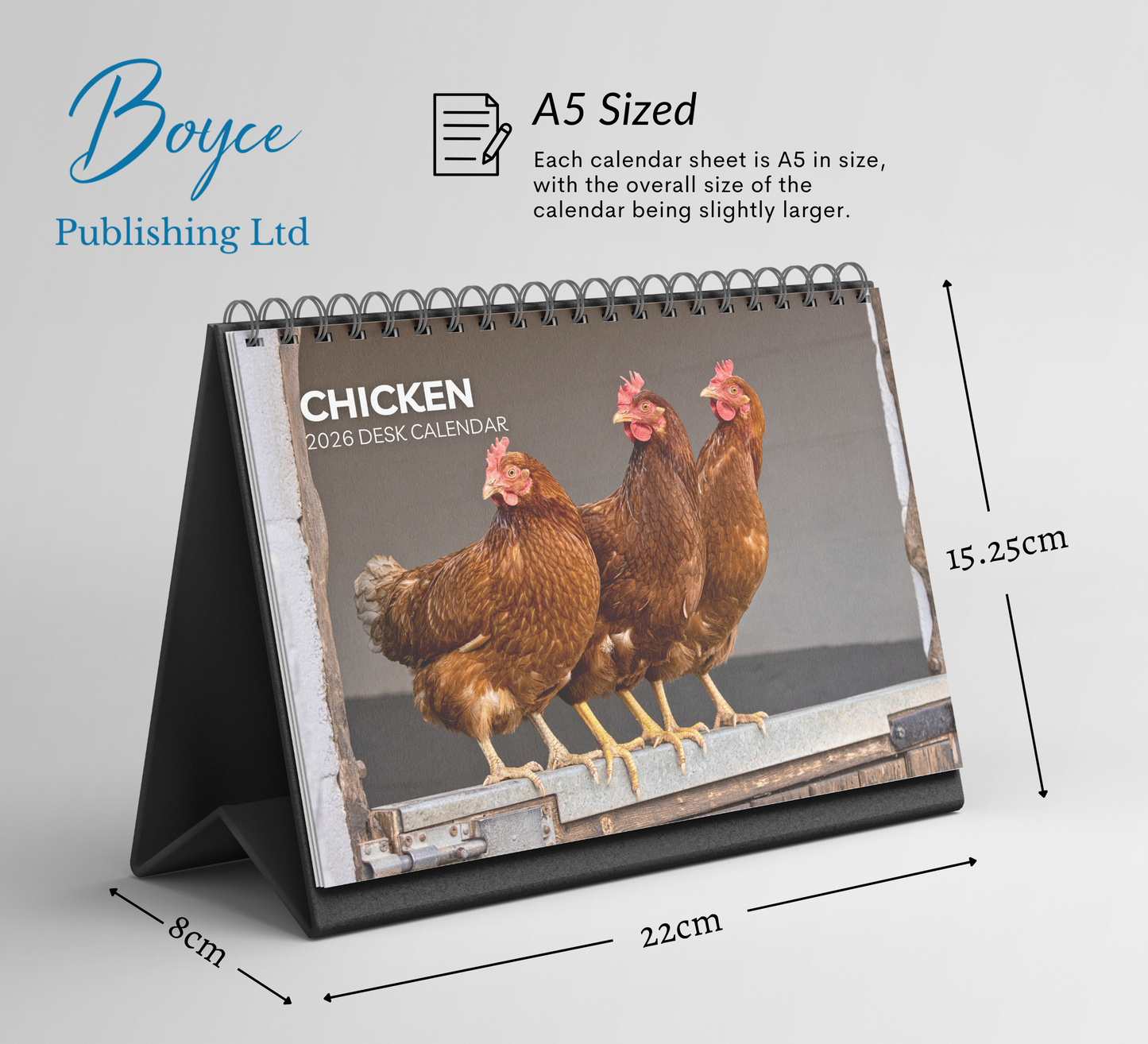Chicken Desk Calendar 2026-2027