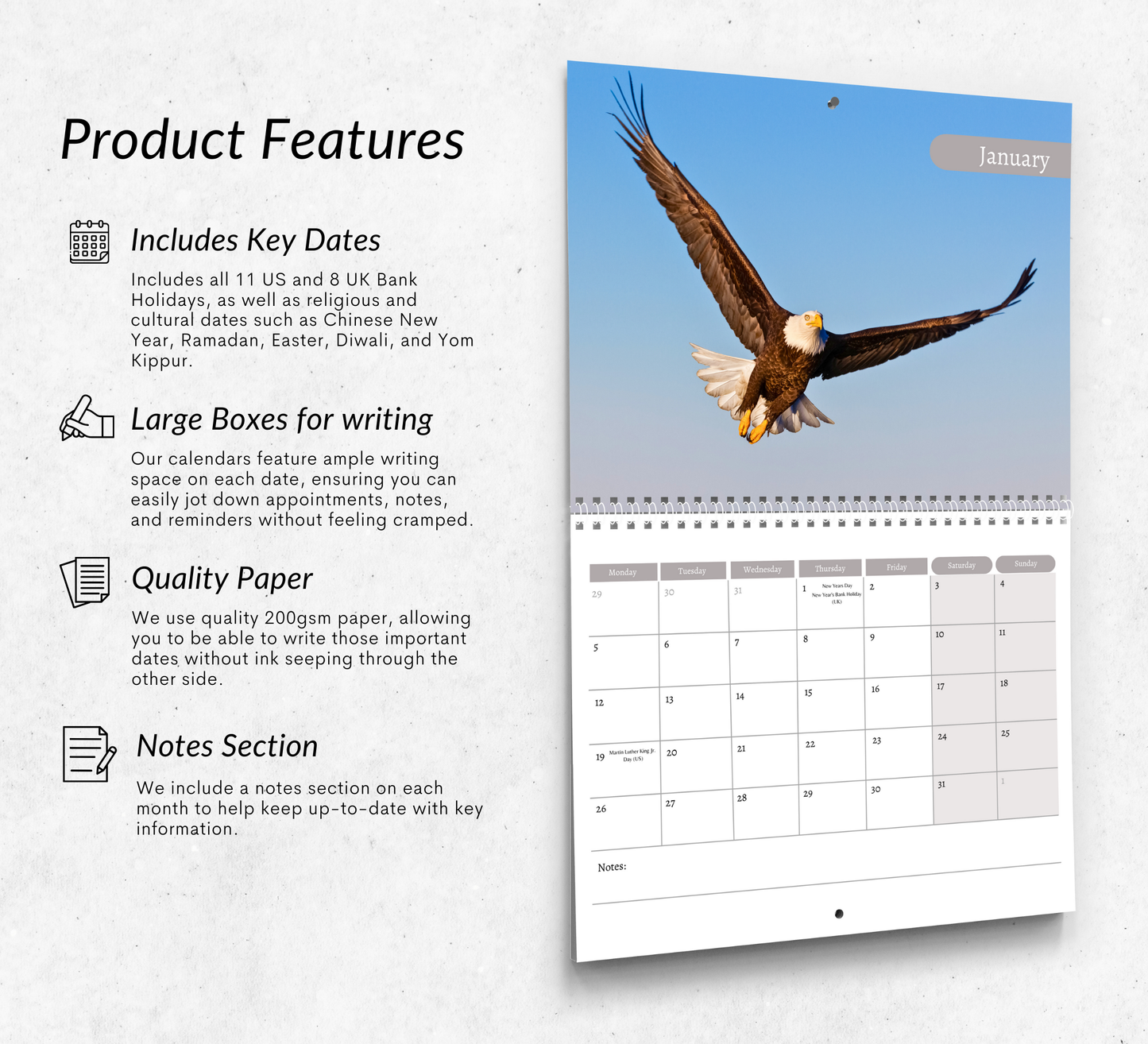 Eagle Calendar 2026