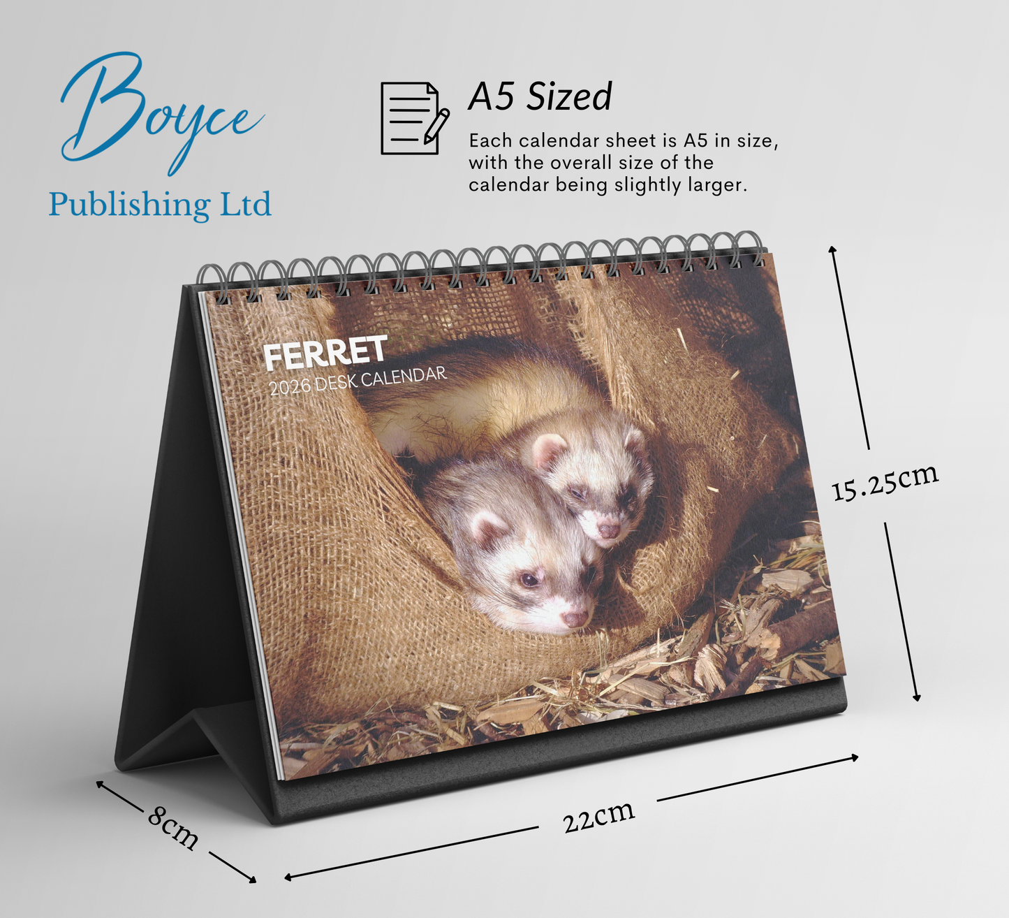 Ferret Desk Calendar 2026-2027