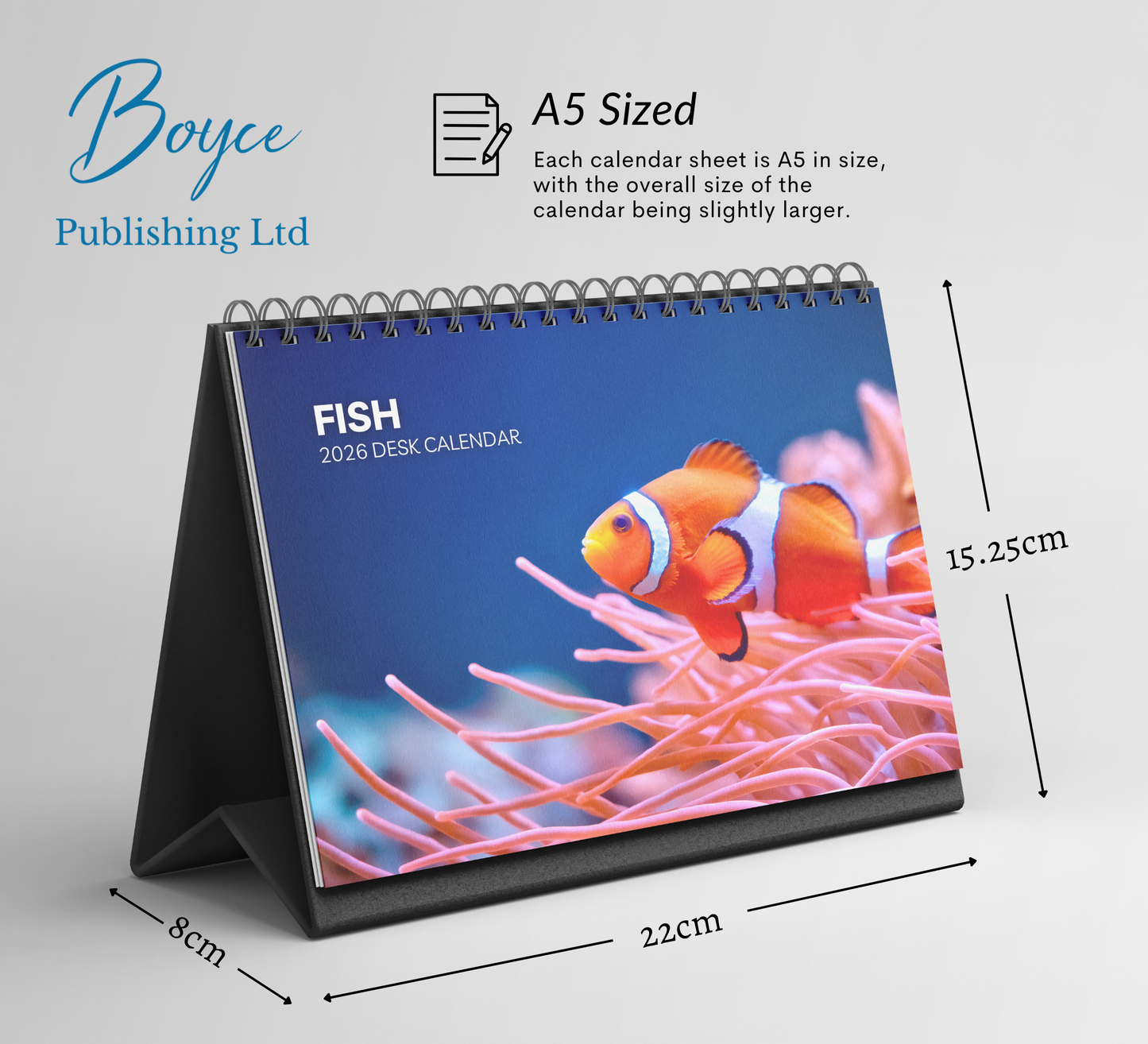 Fish Desk Calendar 2026-2027
