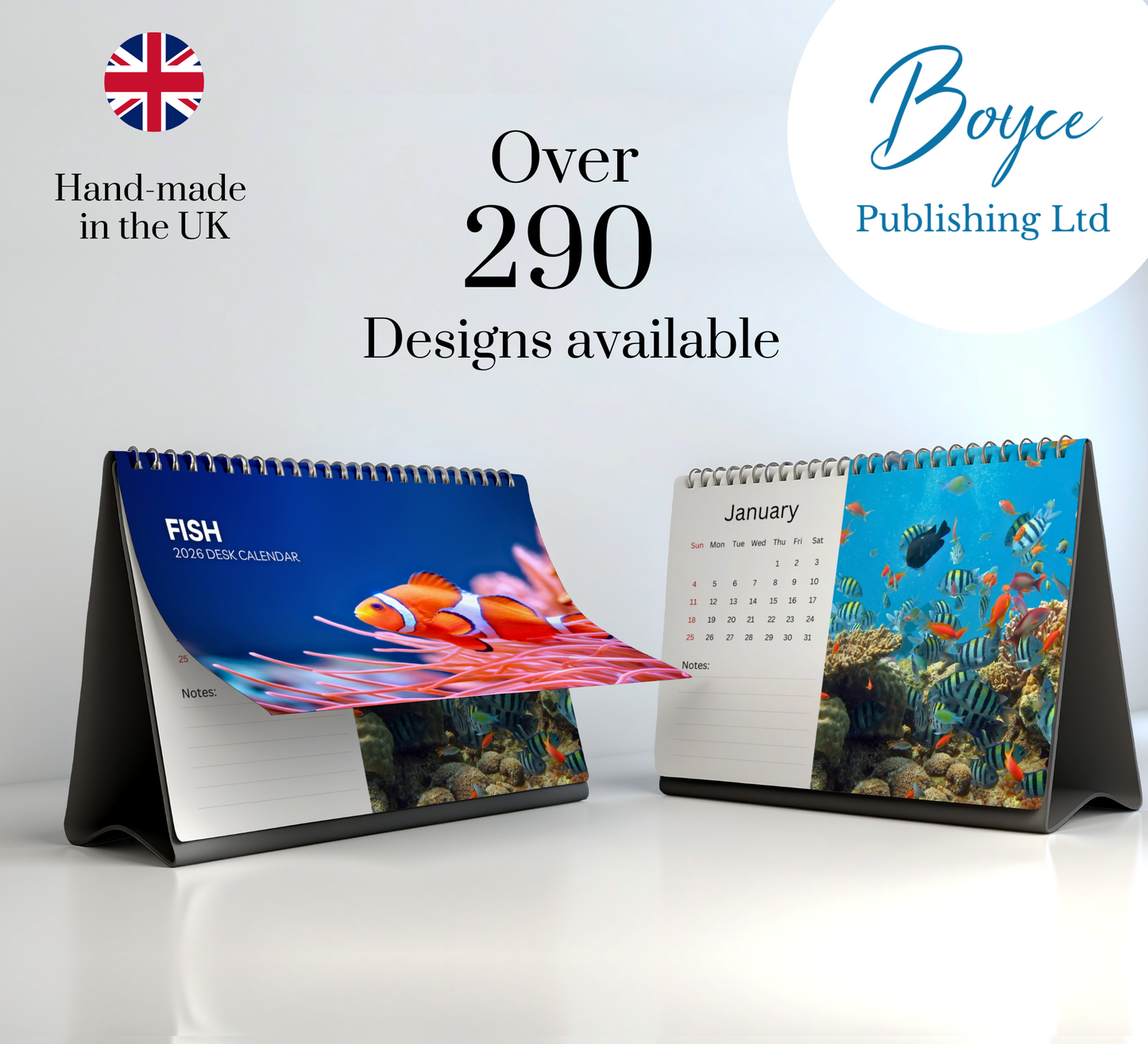 Fish Desk Calendar 2026-2027