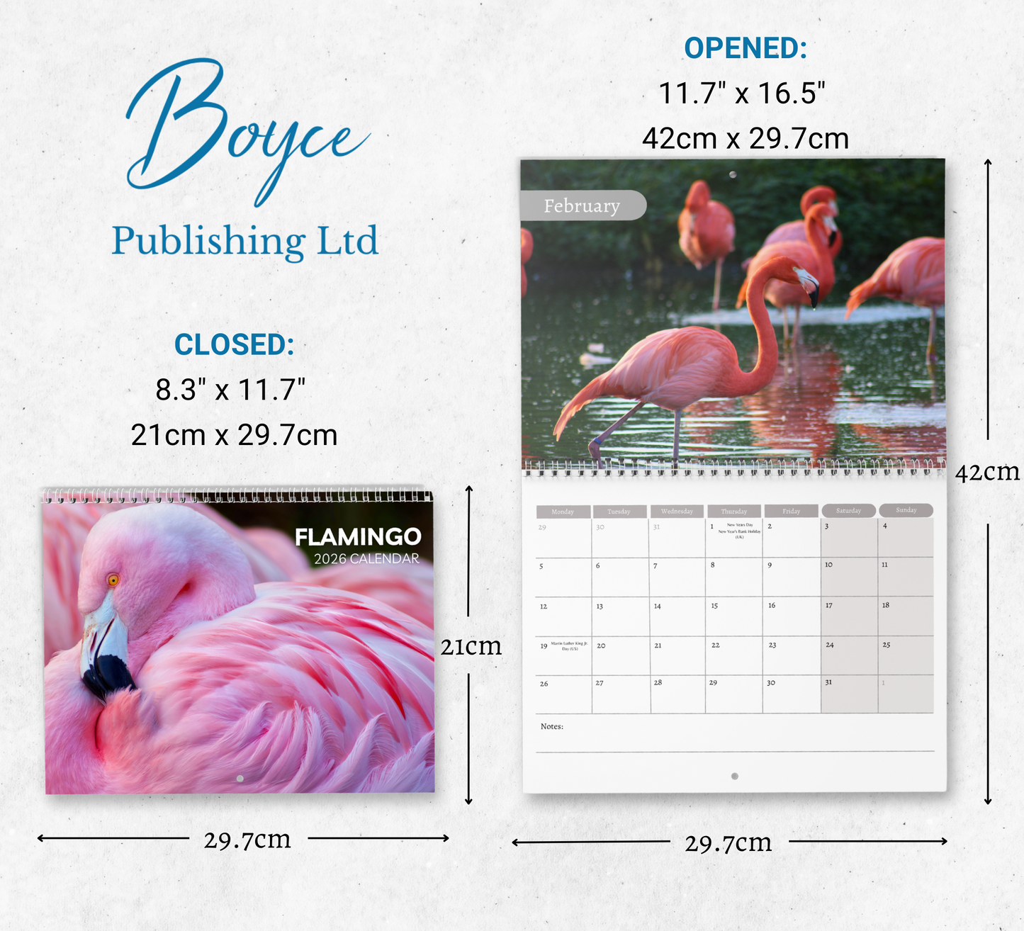 Flamingo Calendar 2026