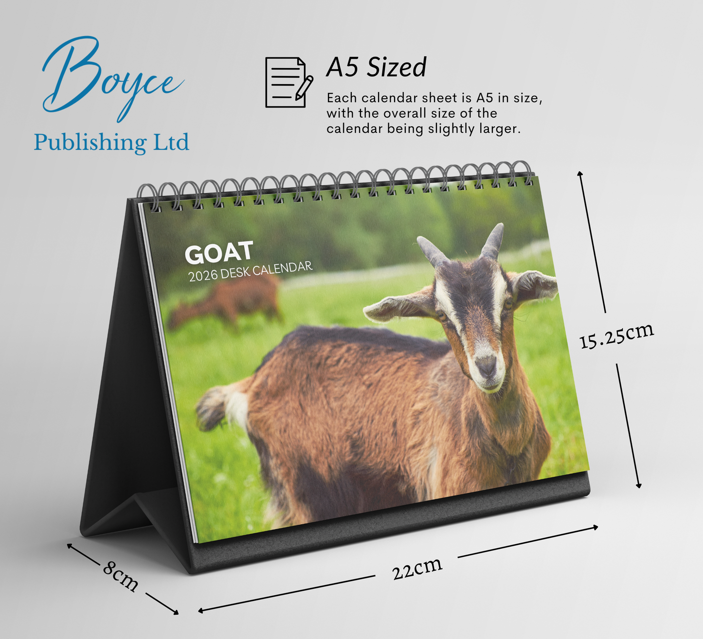 Goat Desk Calendar 2026-2027
