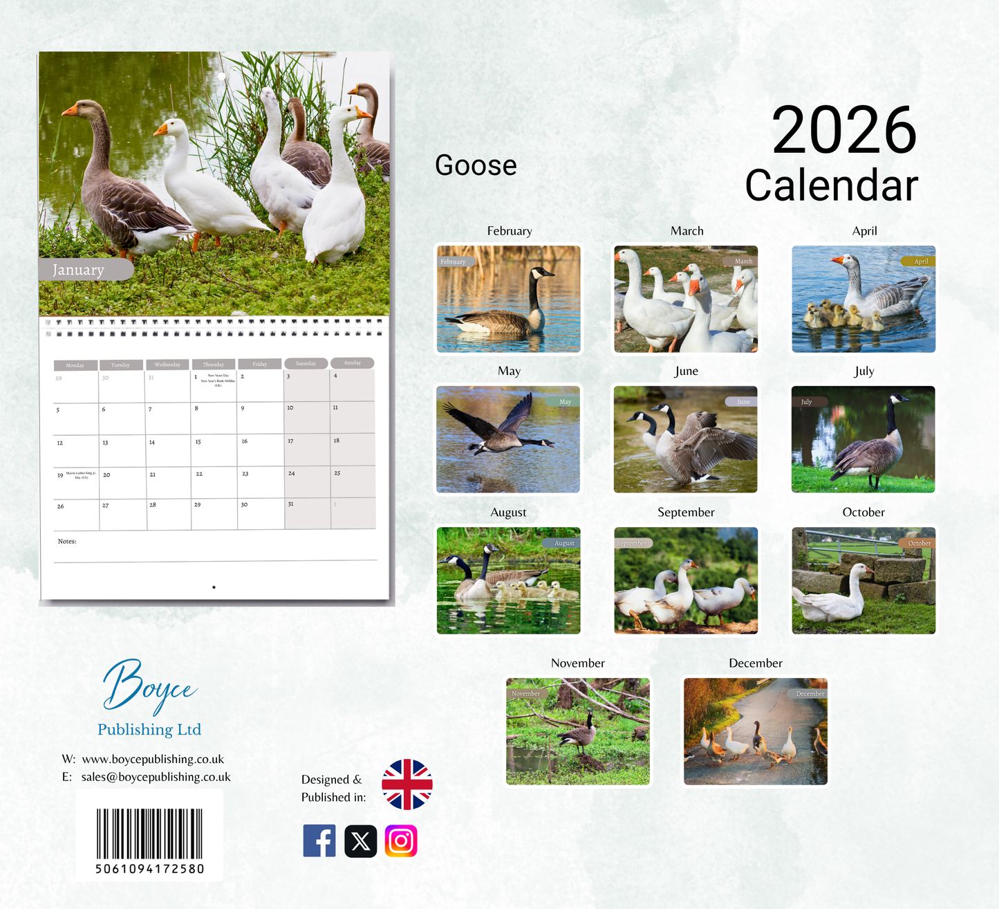 Goose Calendar 2026