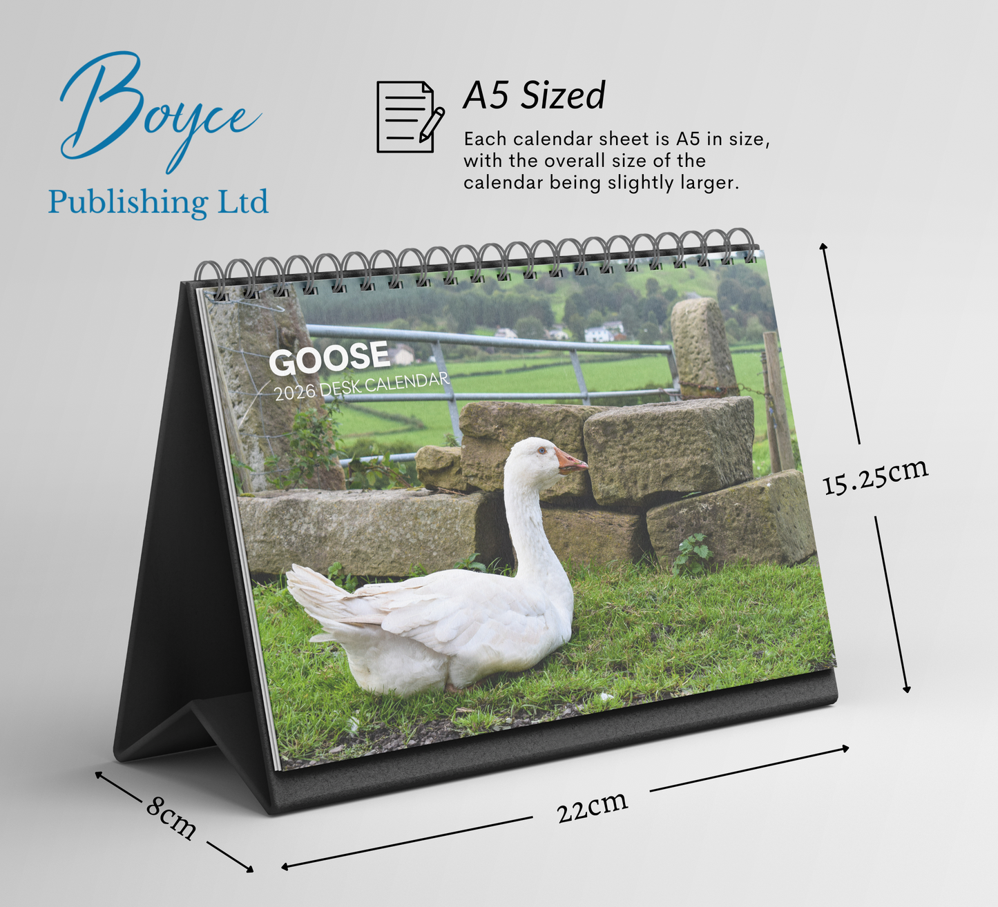 Goose Desk Calendar 2026-2027