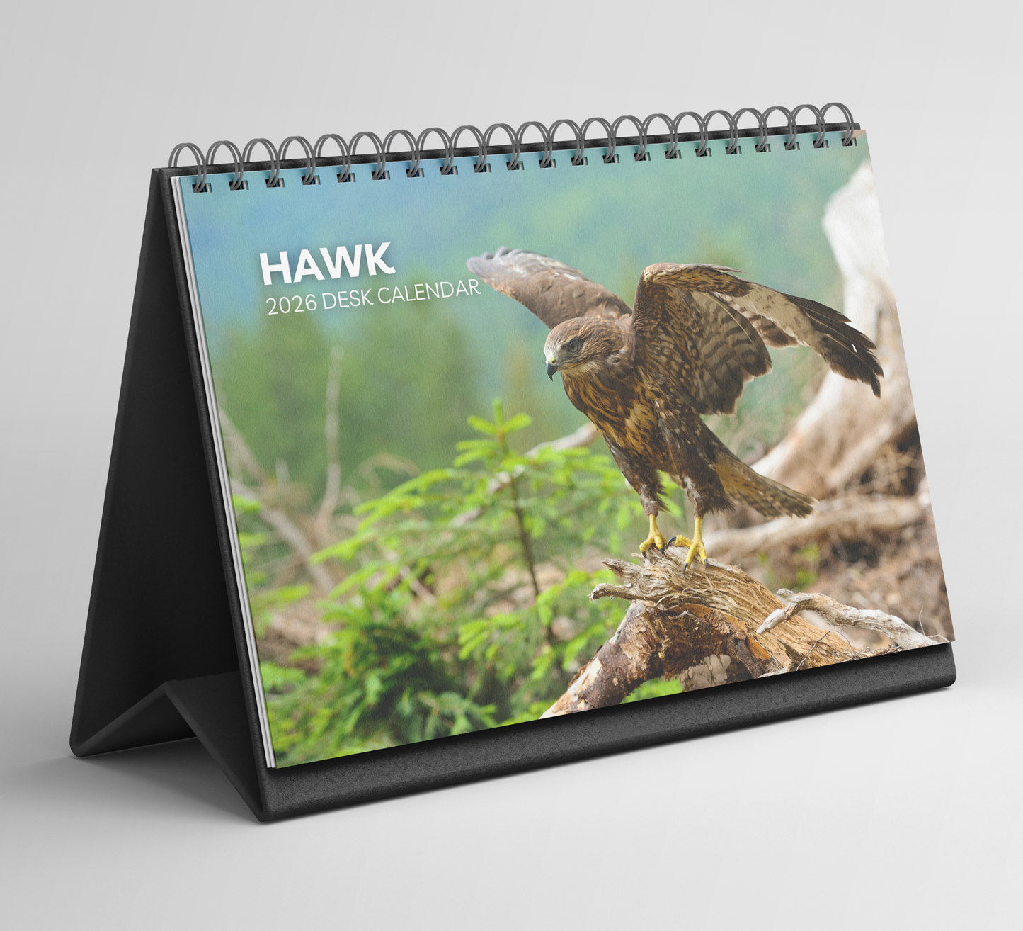 Hawk Desk Calendar 2026-2027
