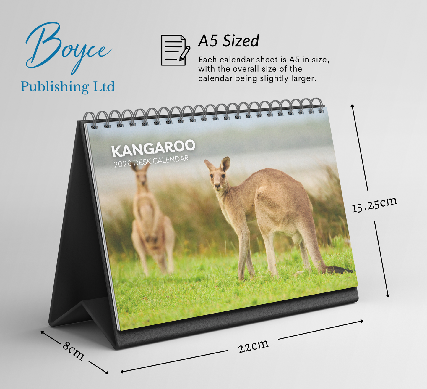Kangaroo Desk Calendar 2026-2027
