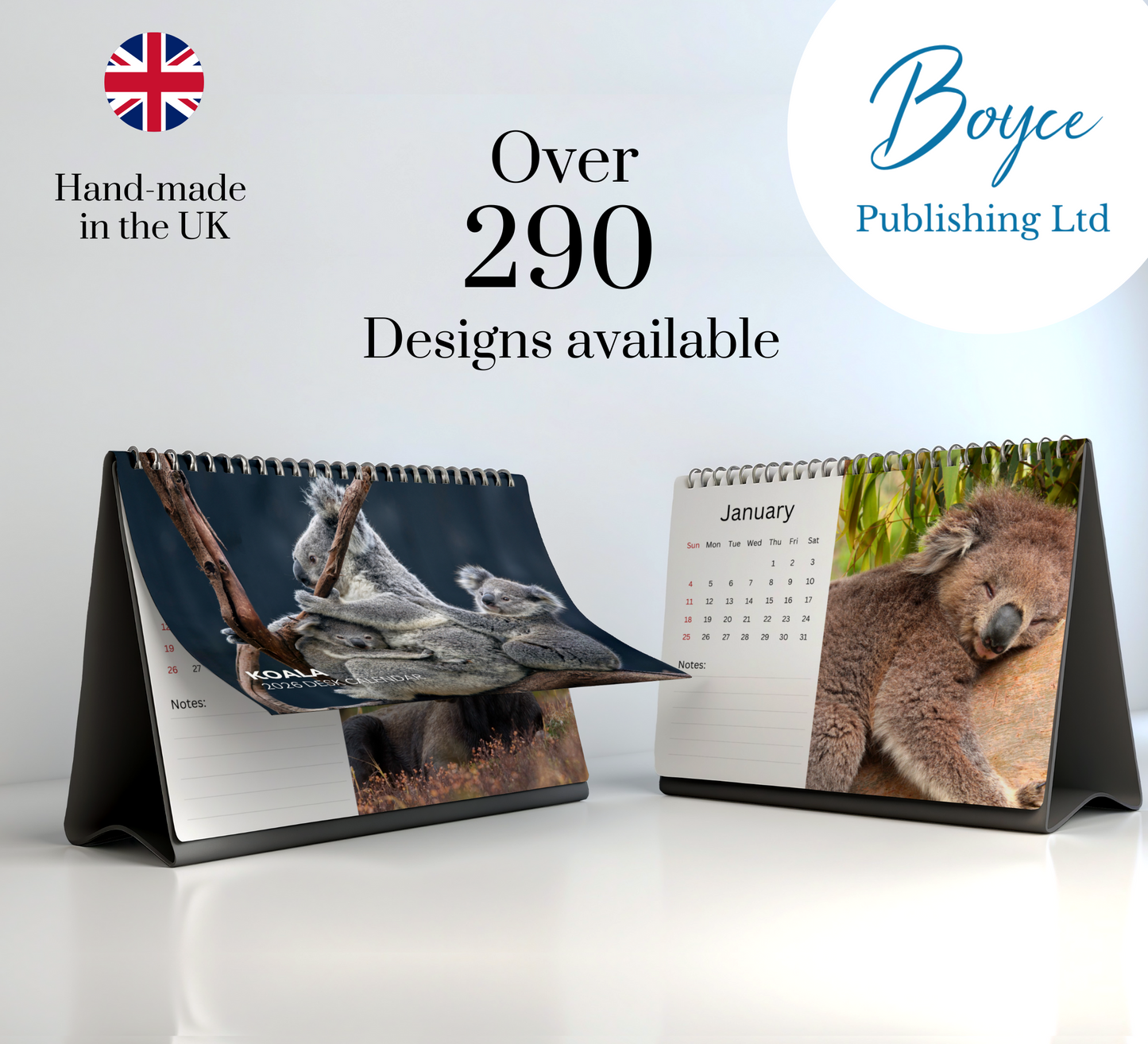 Koala Desk Calendar 2026-2027