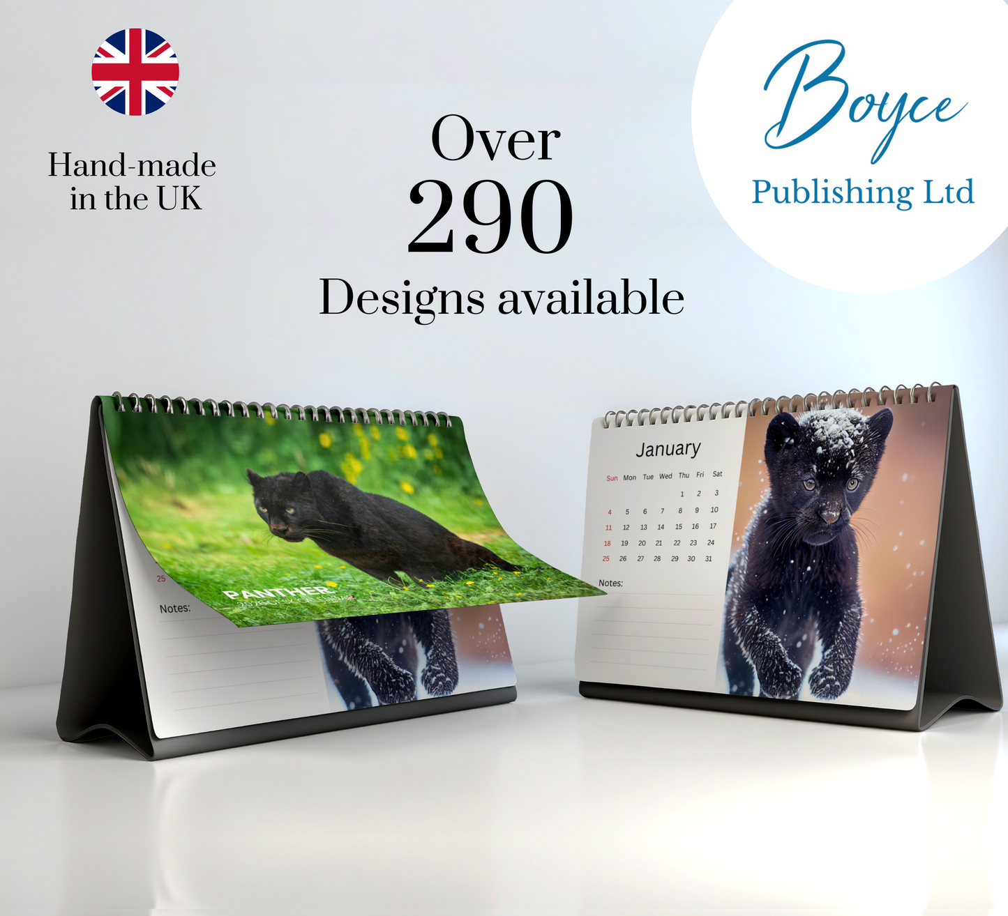 Panther Desk Calendar 2026-2027