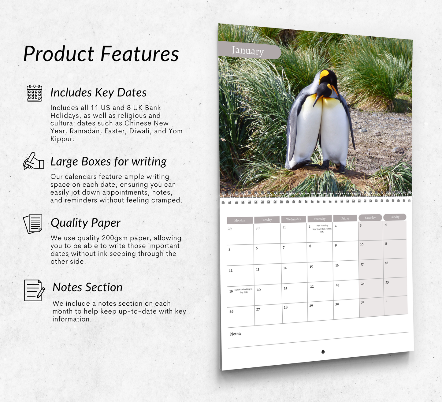 Penguin Calendar 2026