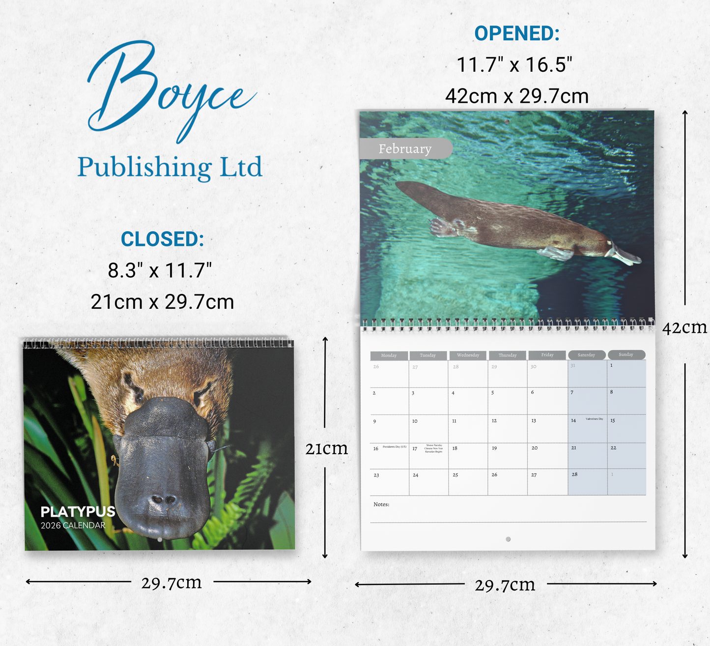 Platypus Calendar 2026