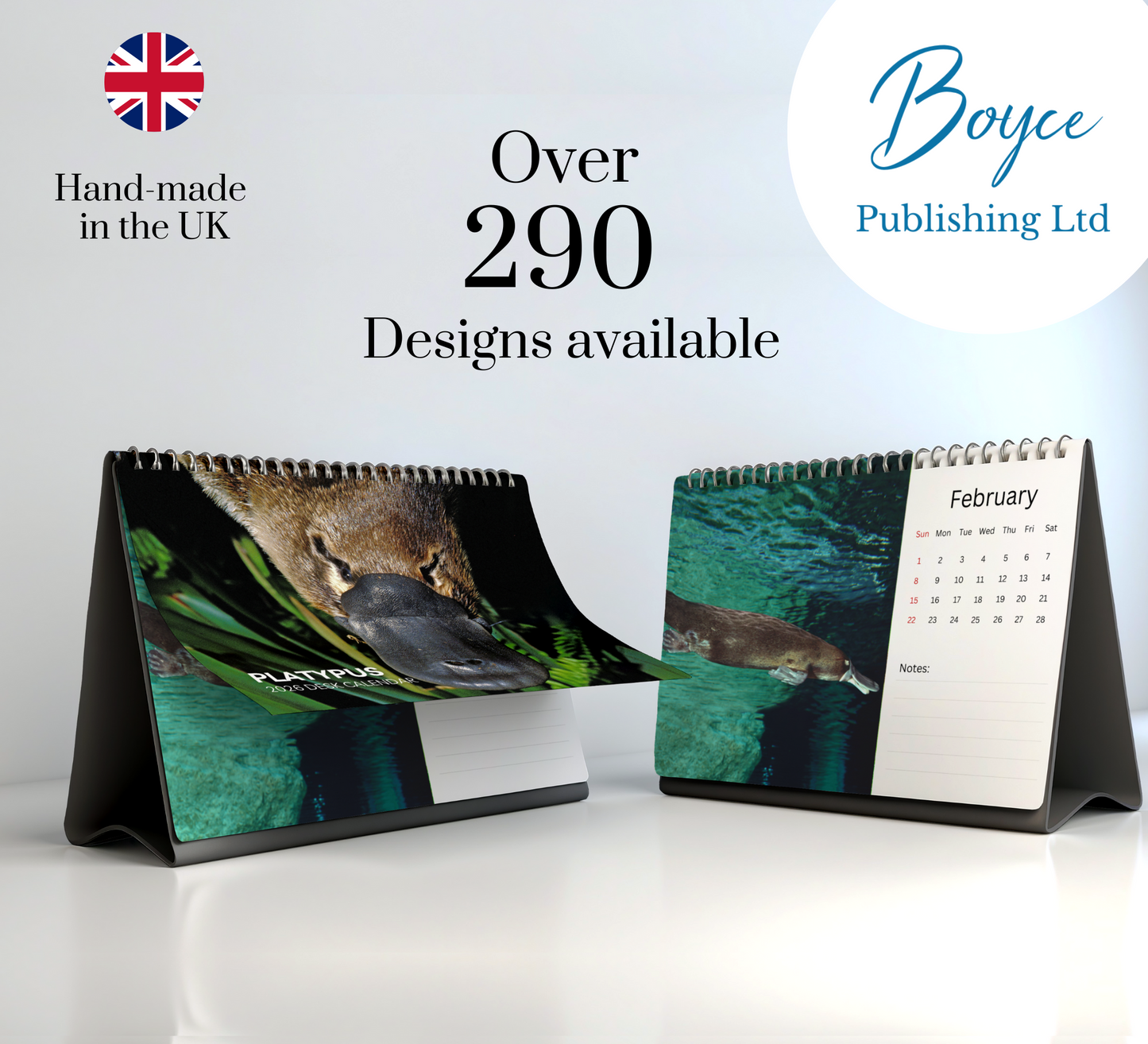 Platypus Desk Calendar 2026-2027