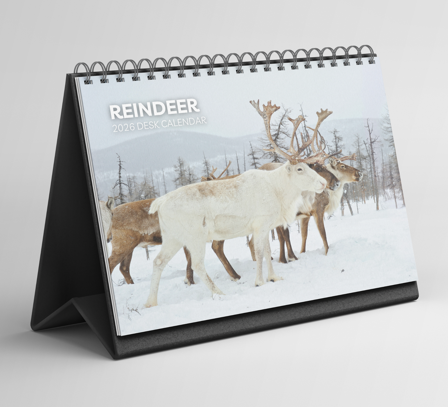 Reindeer Desk Calendar 2026-2027