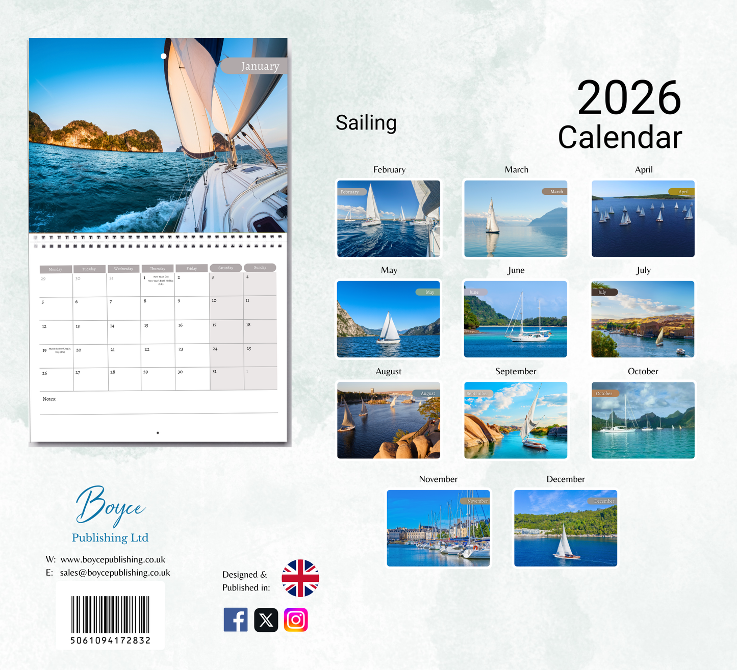 Sailing Calendar 2026