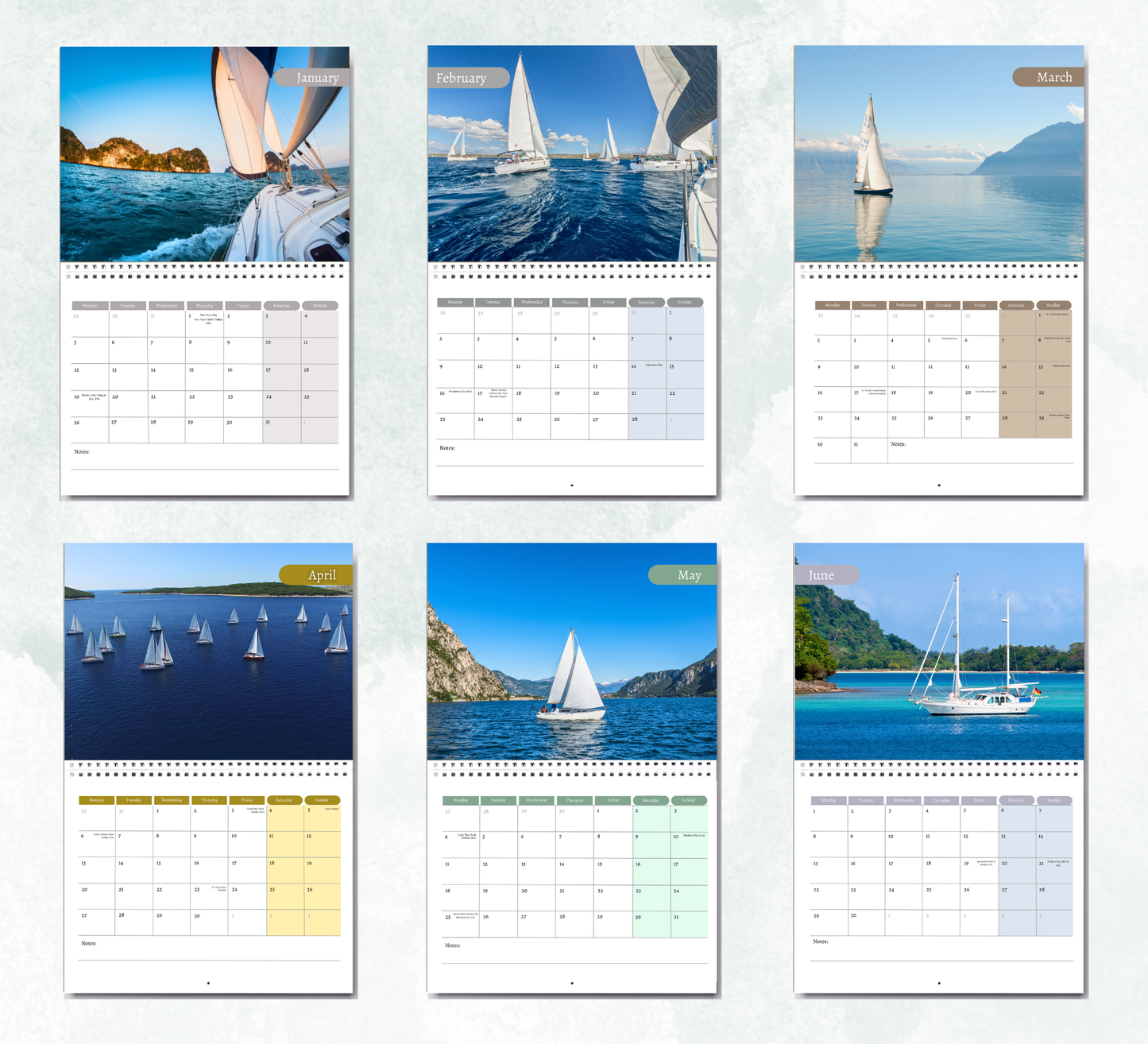 Sailing Calendar 2026
