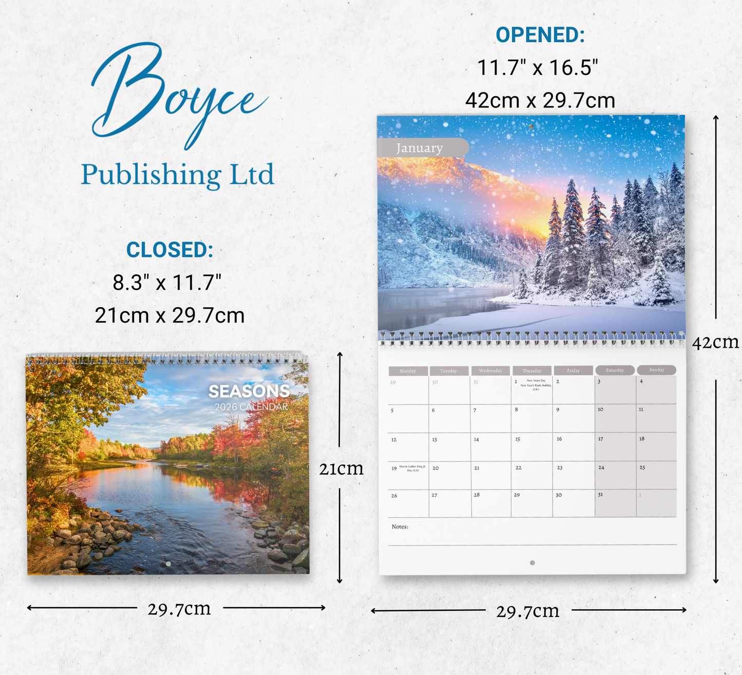 Seasons Calendar 2026