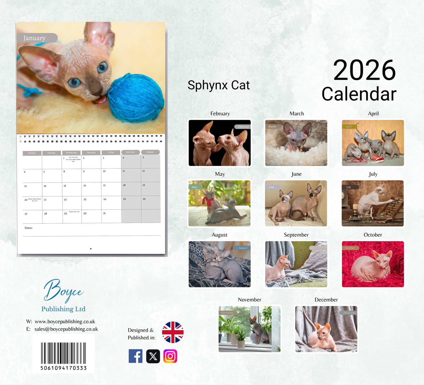 Sphynx Calendar 2026