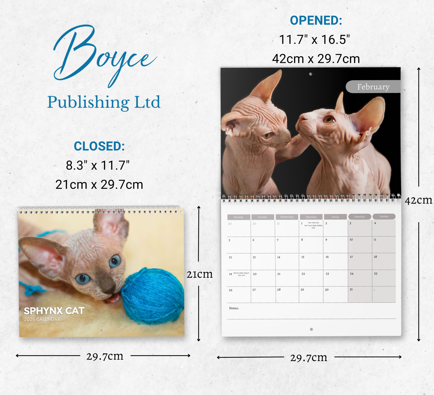 Sphynx Calendar 2026
