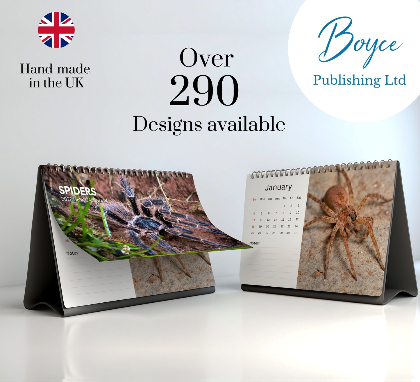 Spider Desk Calendar 2026-2027