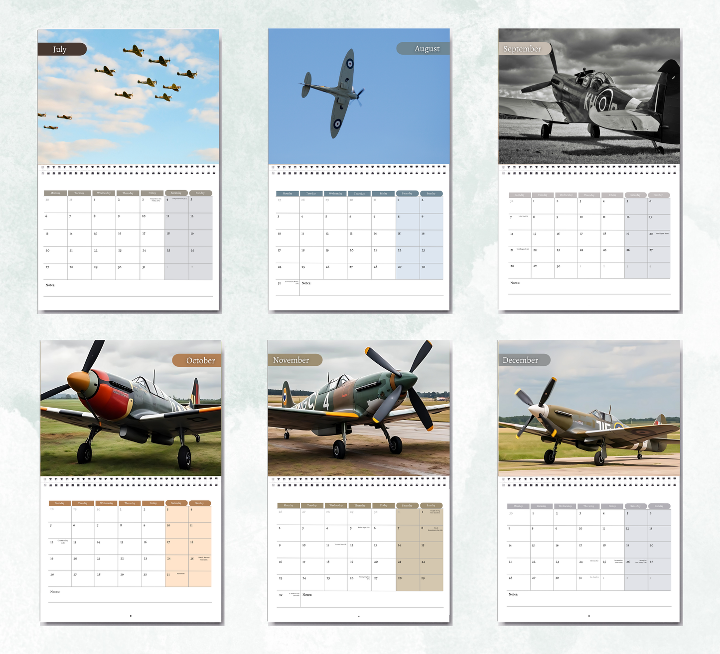 Spitfires Calendar 2026