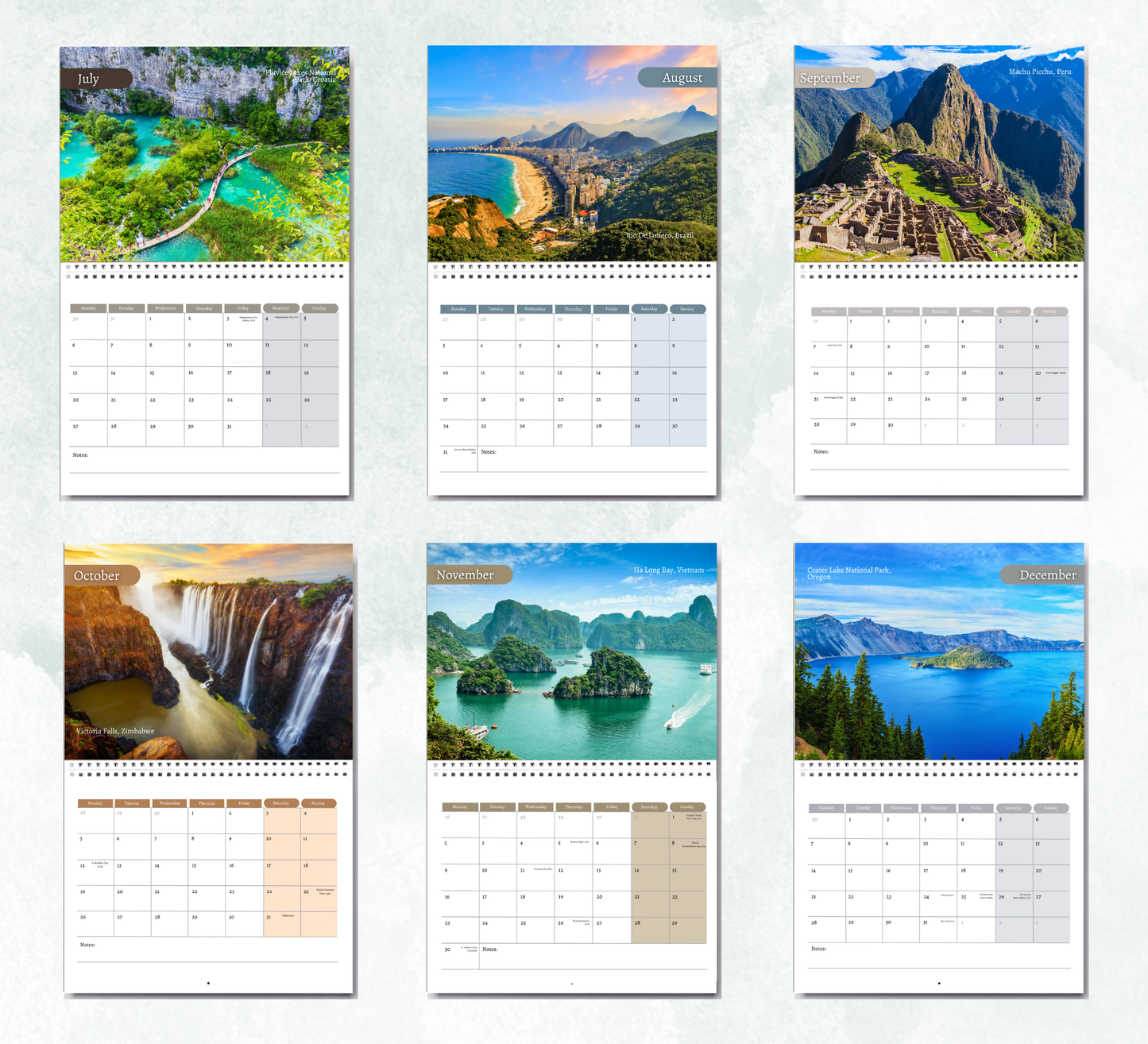 Travel Inspiration Calendar 2026