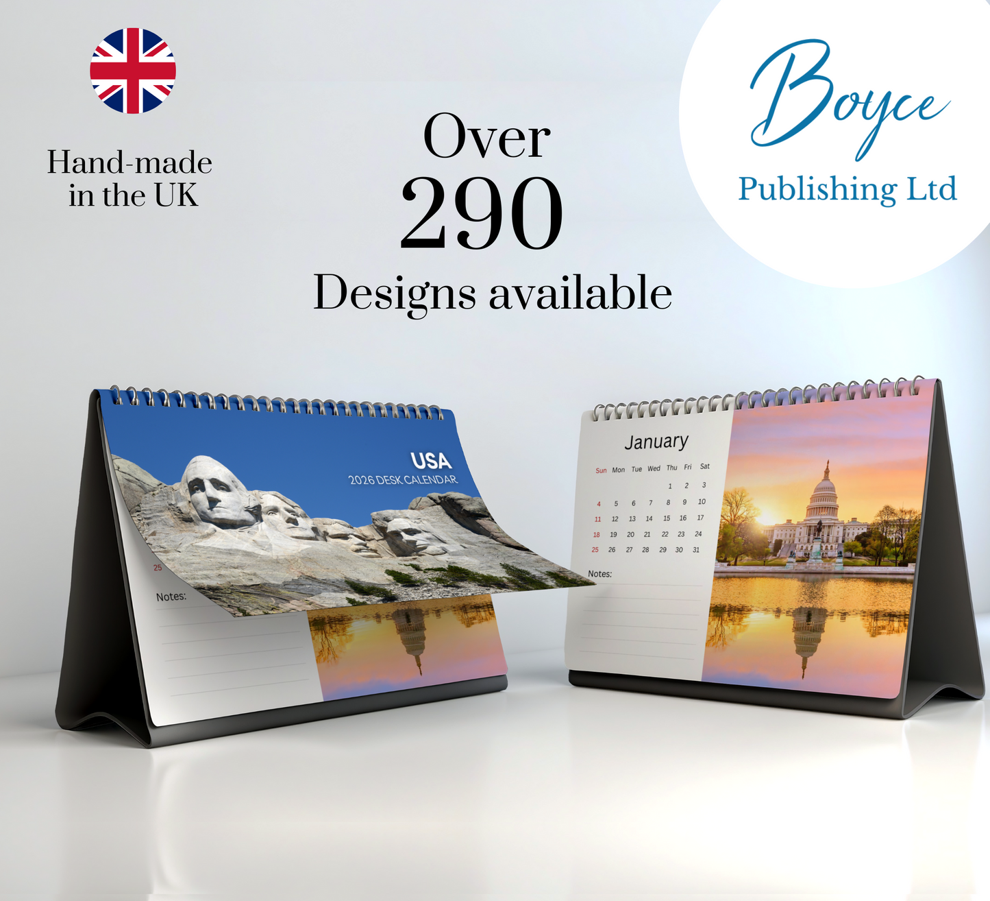 USA Desk Calendar 2026-2027