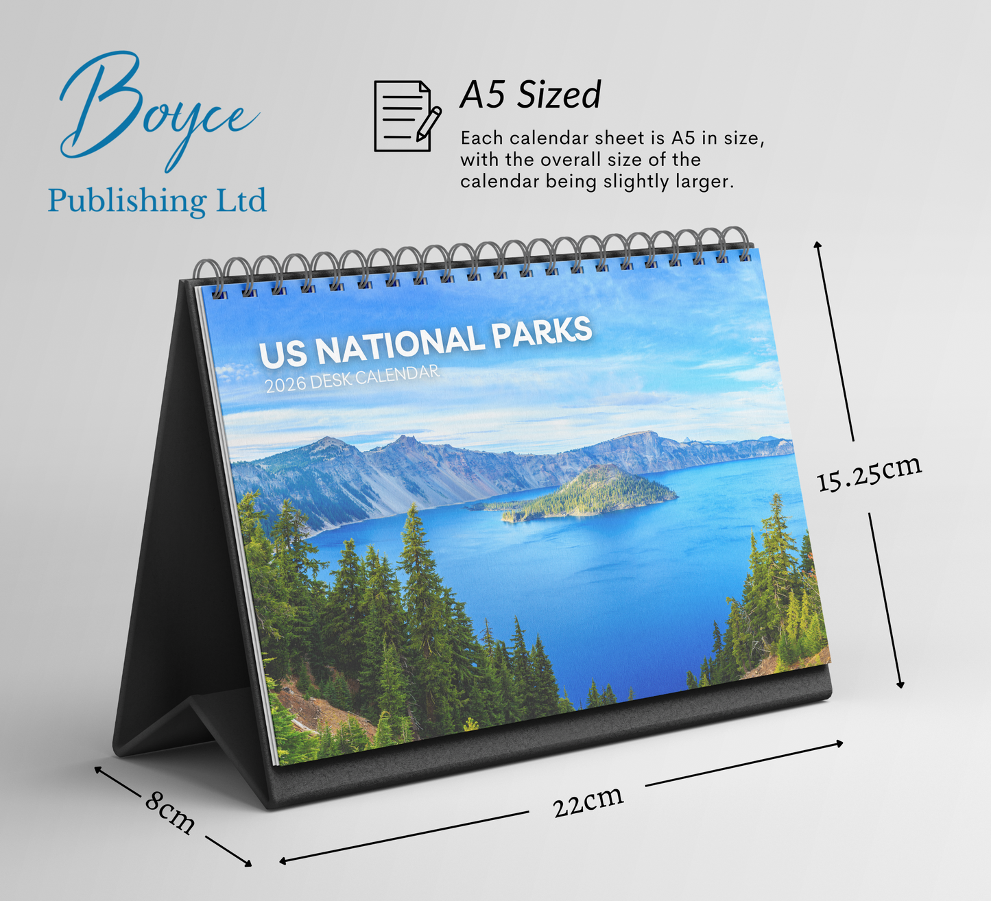 US National Parks Desk Calendar 2026-2027