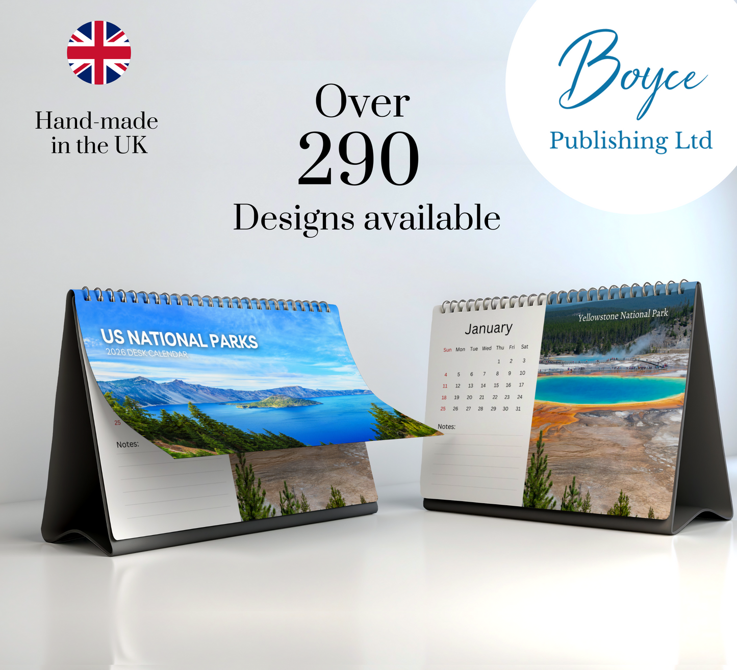 US National Parks Desk Calendar 2026-2027