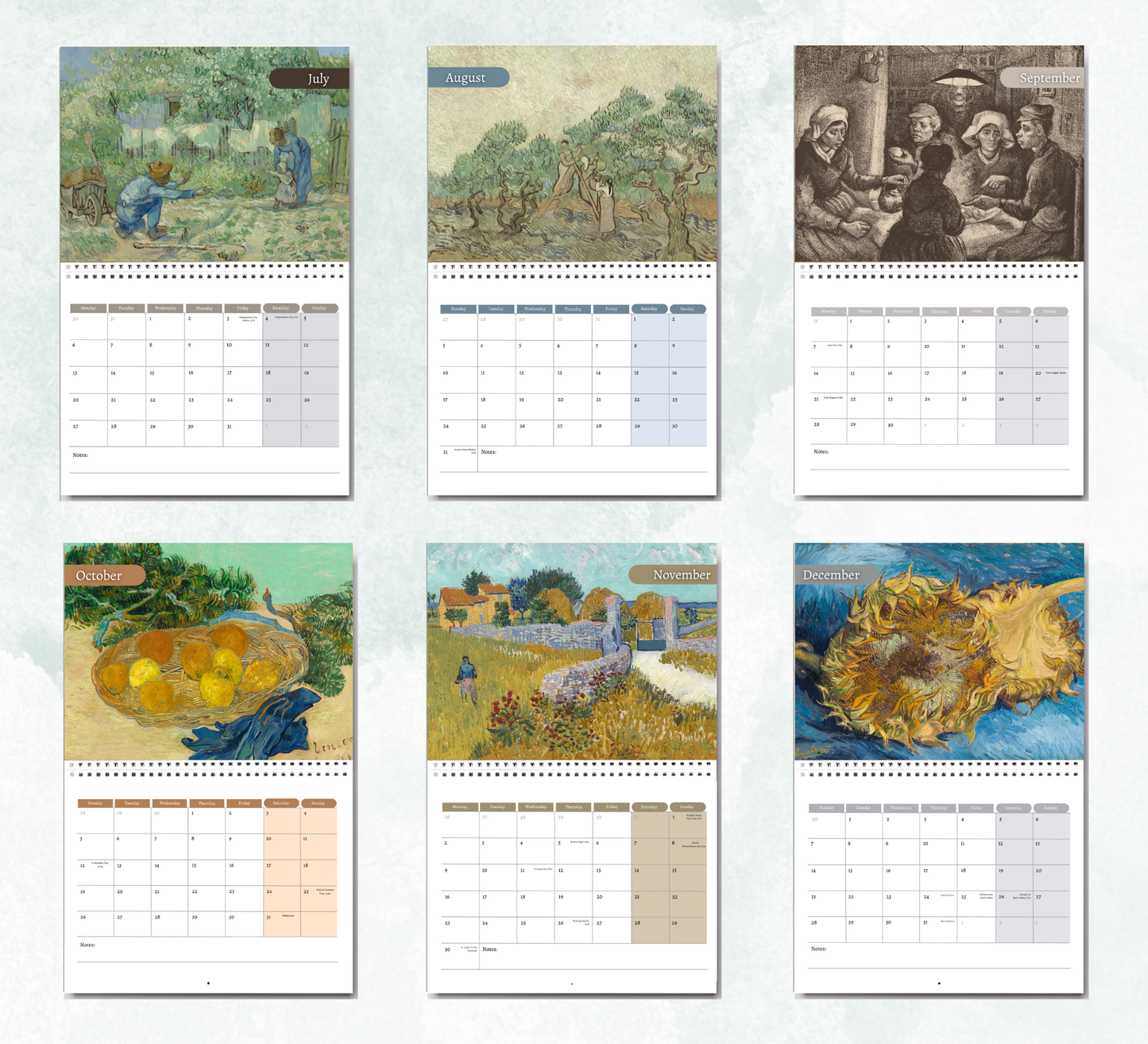 Van Gogh Calendar 2026