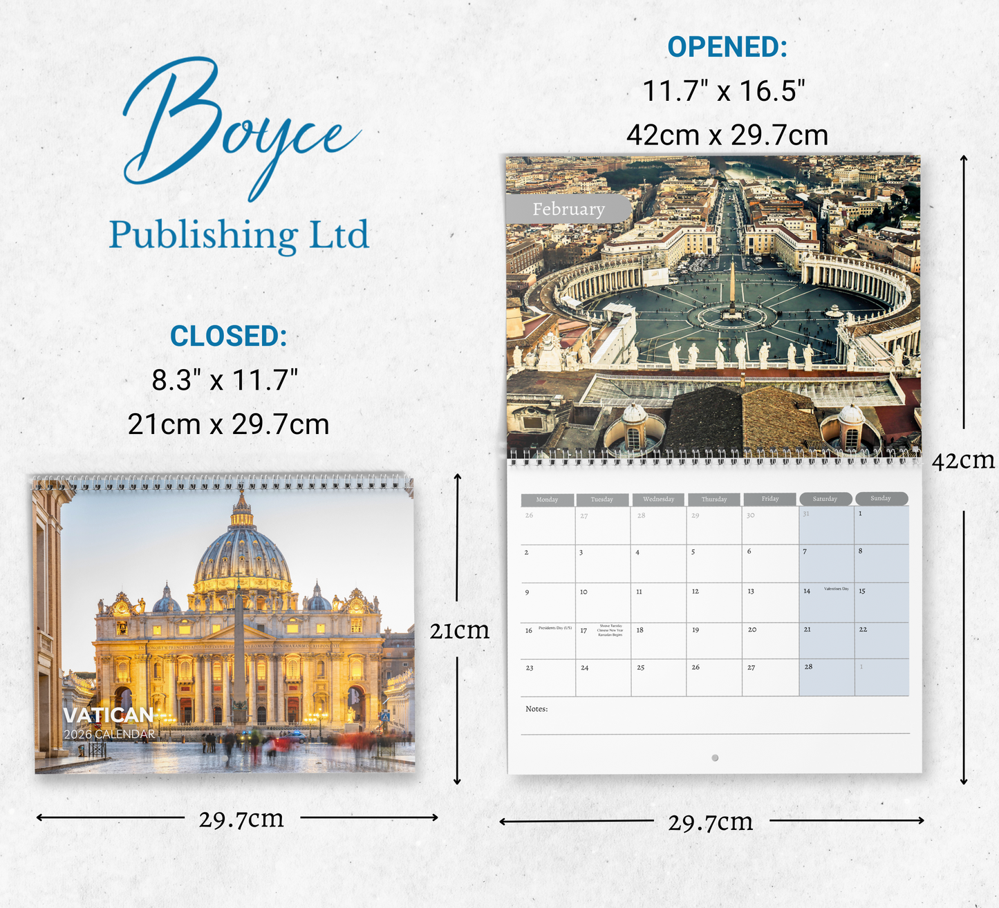 Vatican Calendar 2026