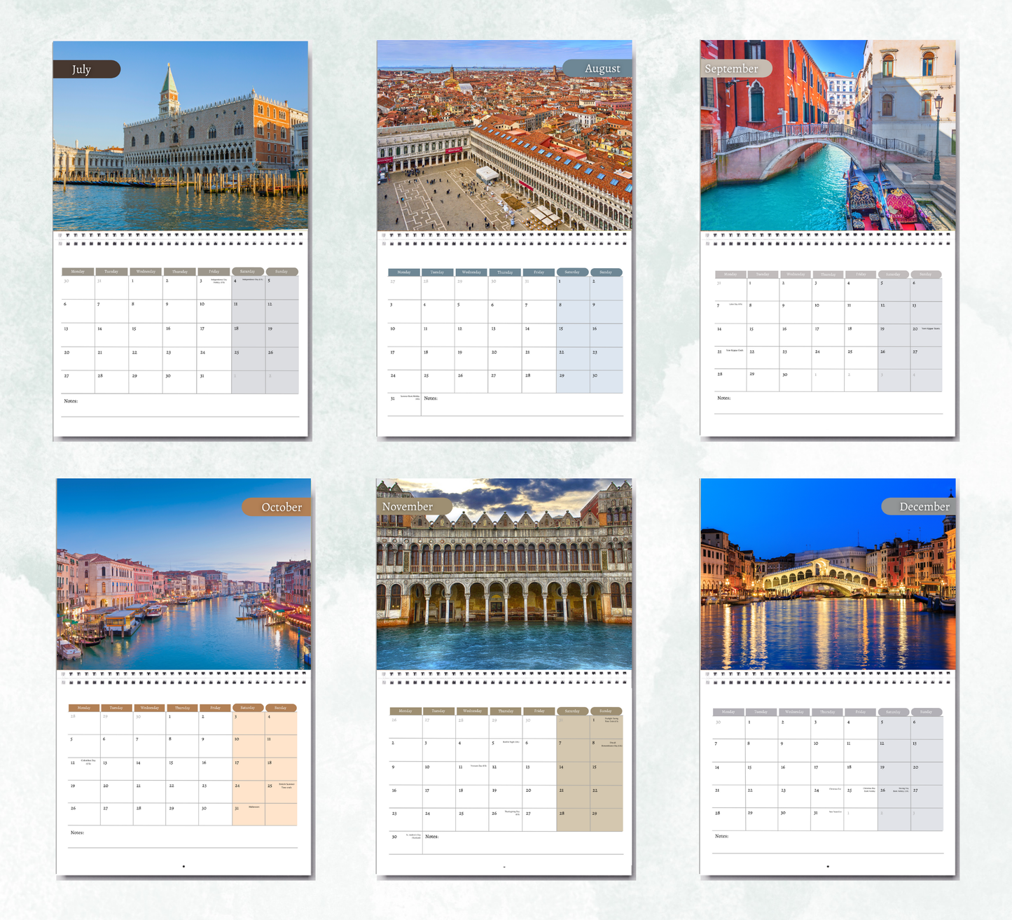 Venice Calendar 2026