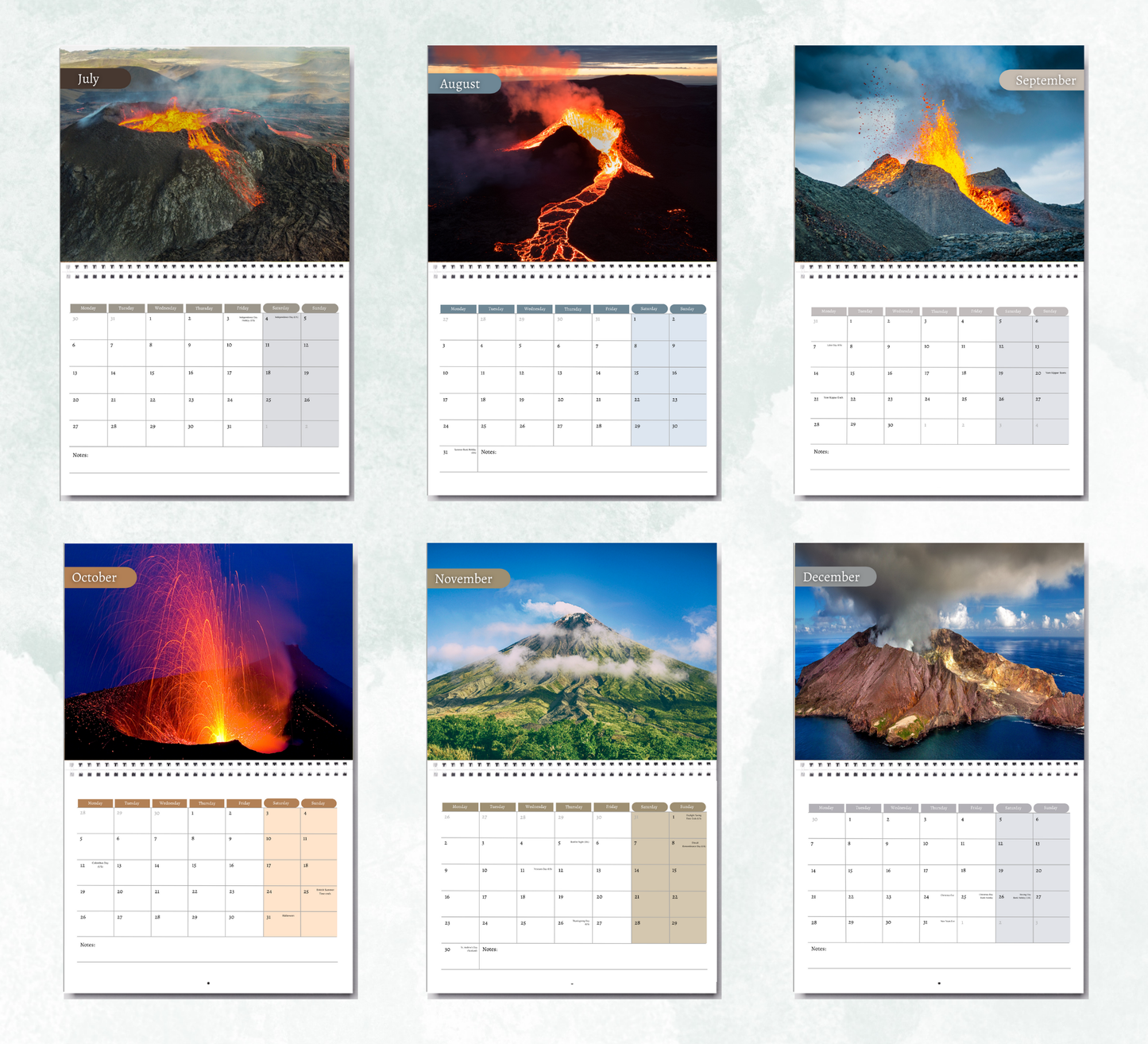 Volcano Calendar 2026