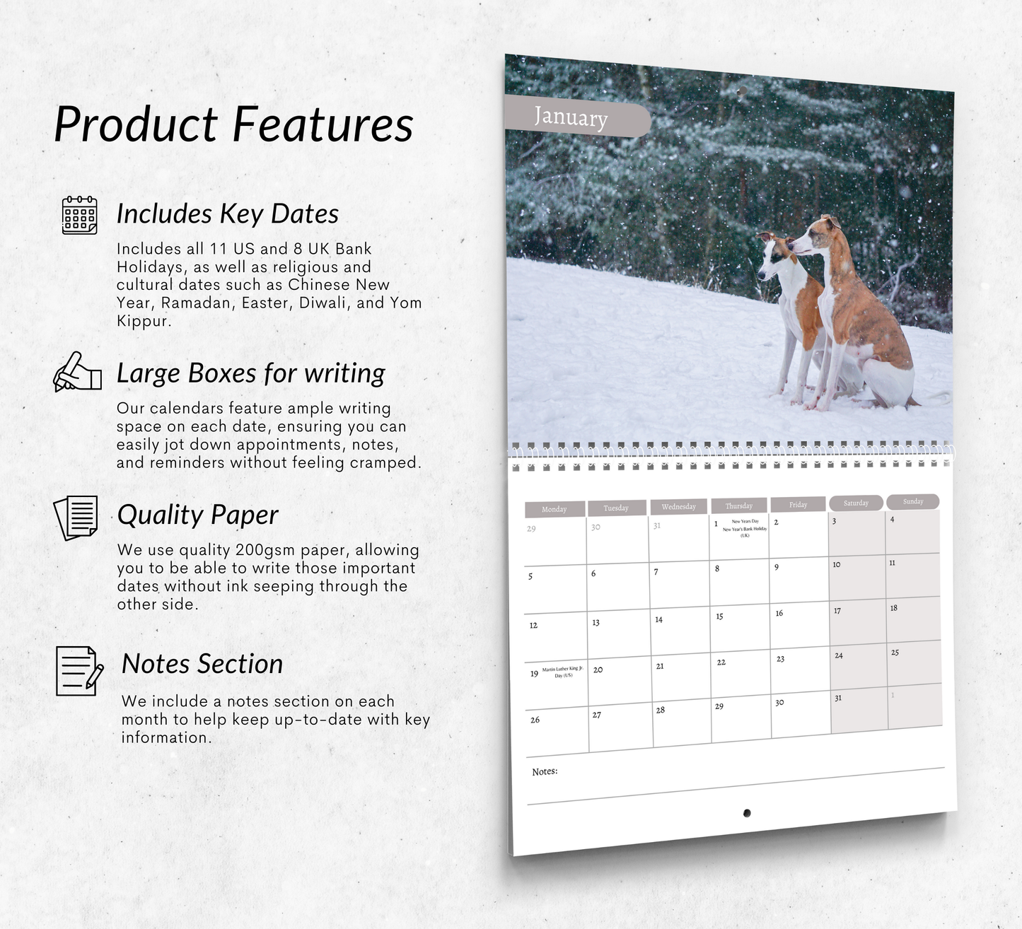 Whippet Calendar 2026