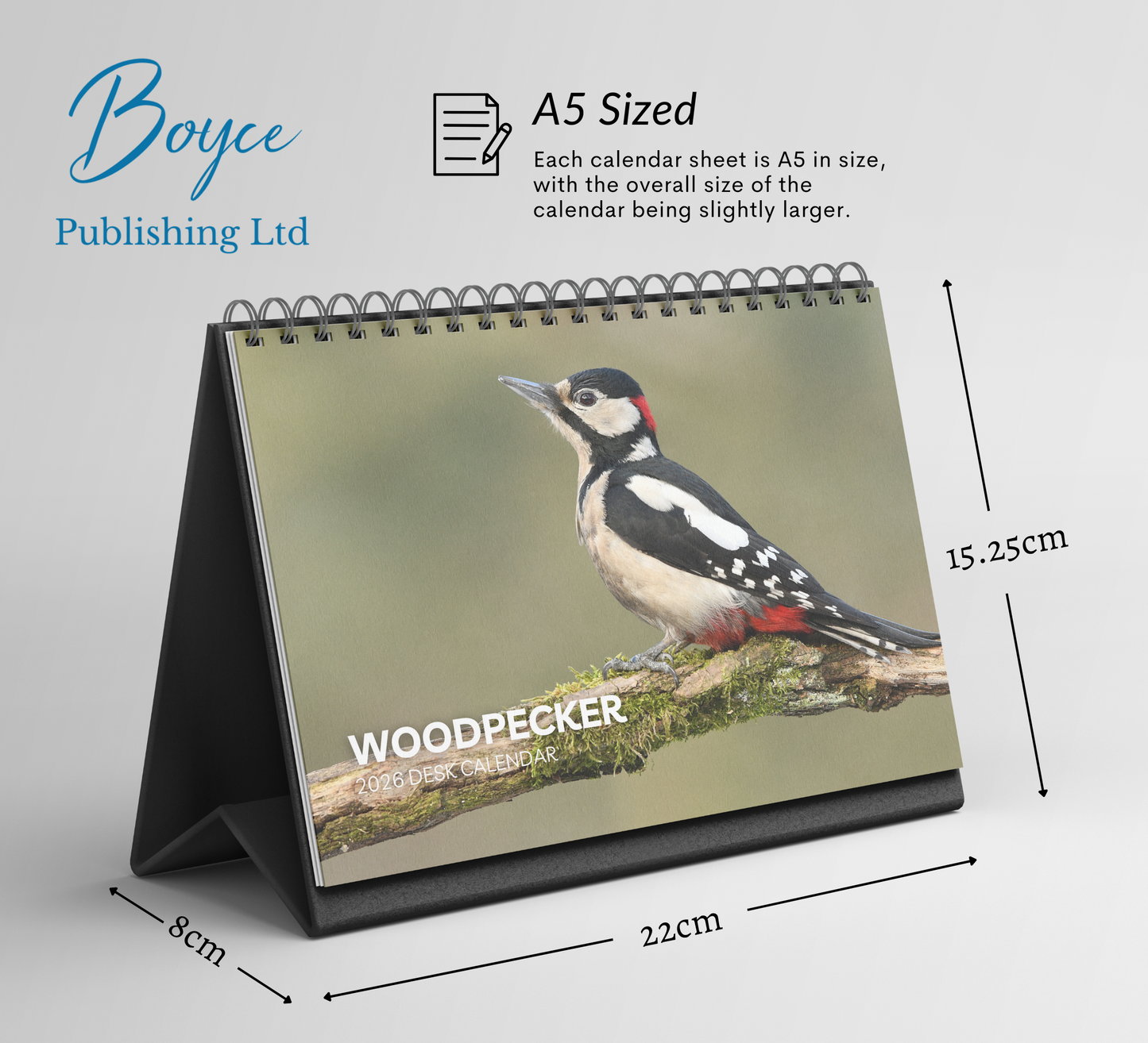 Woodpecker Desk Calendar 2026-2027