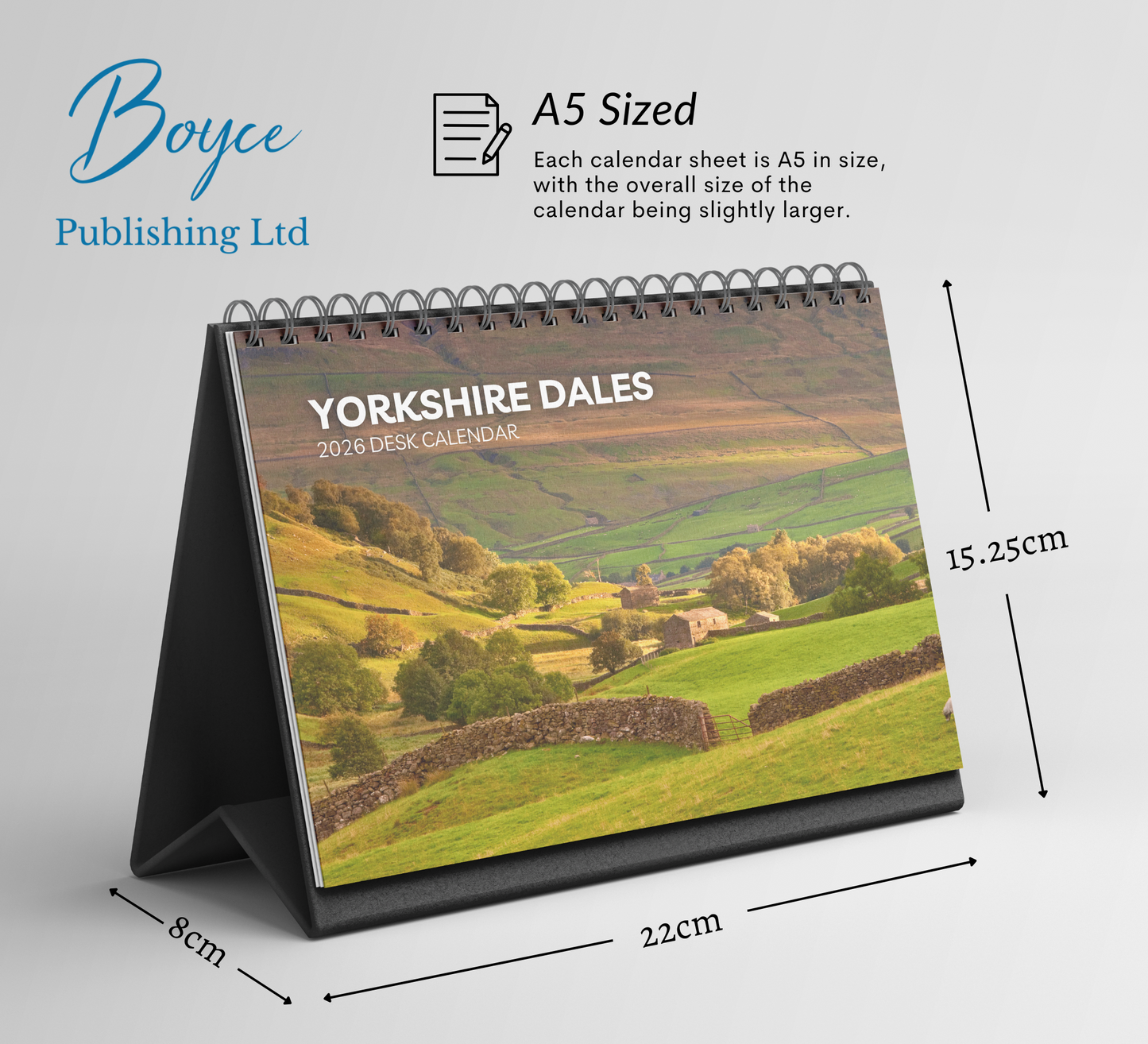 Yorkshire Dales Desk Calendar 2026-2027