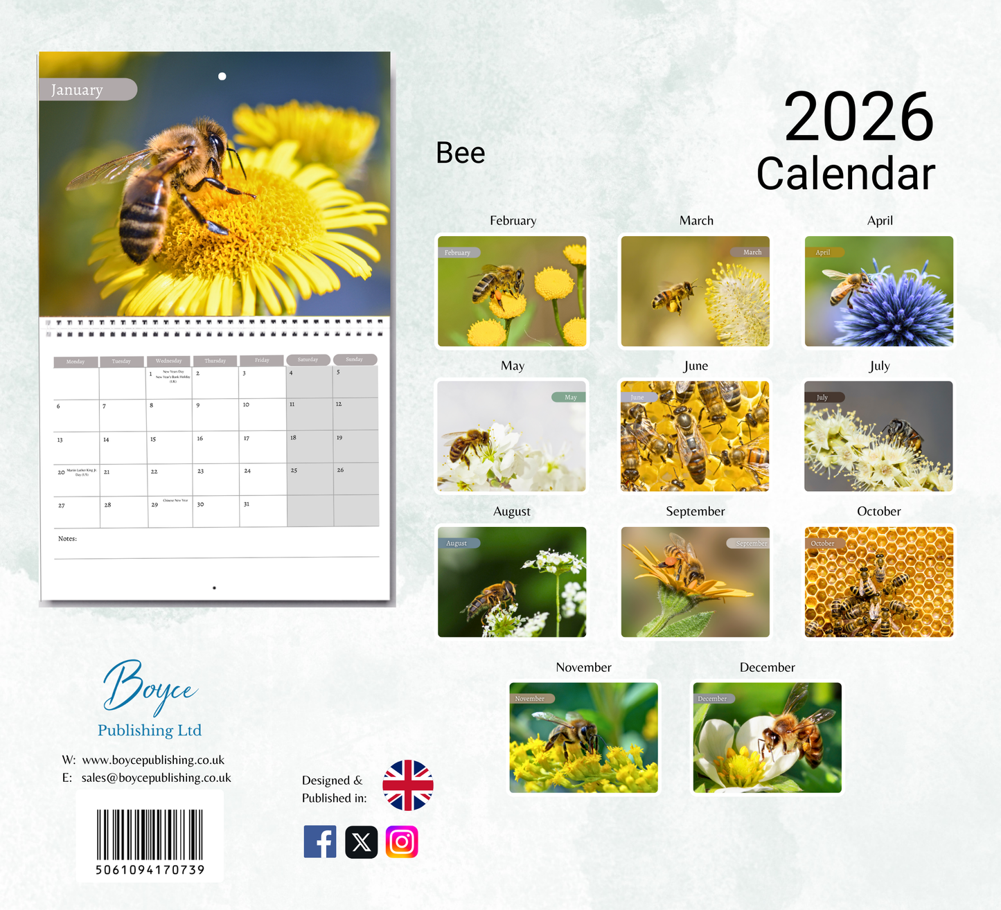 Bee Calendar 2026