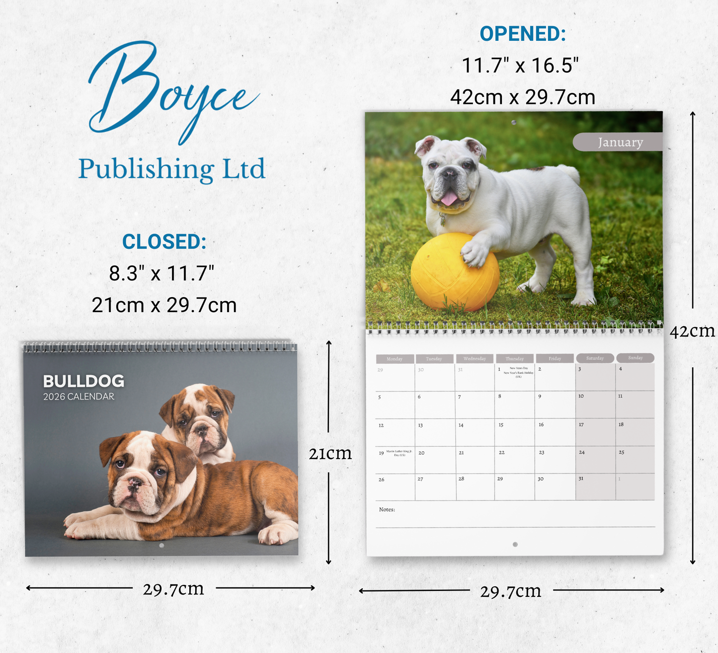 Bulldog Calendar 2026