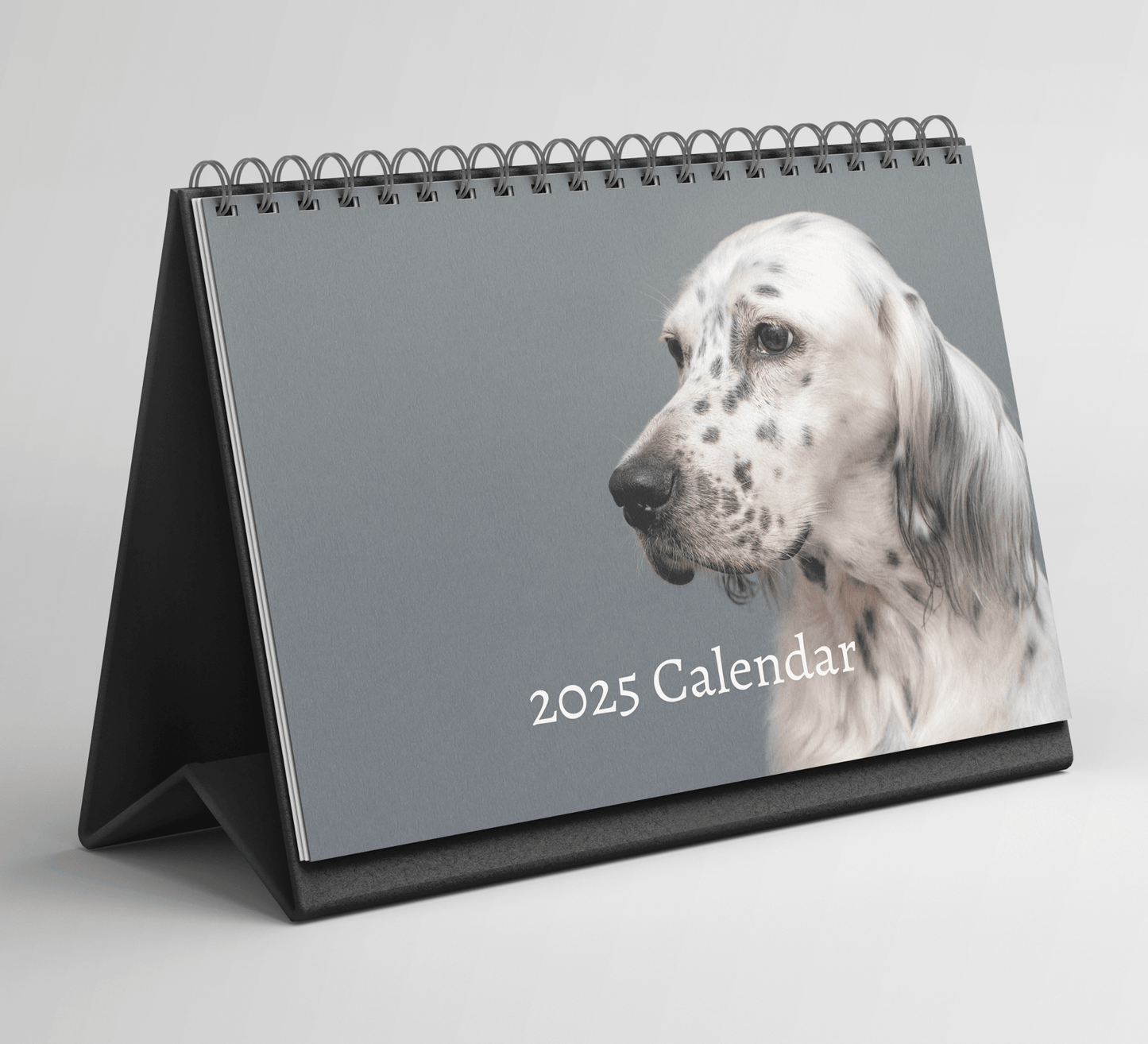 English Setter Desk Calendar 2025
