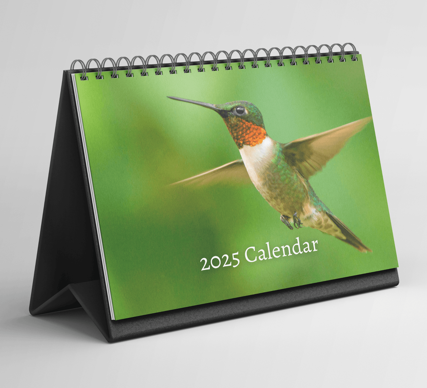 Hummingbird Desk Calendar 2025