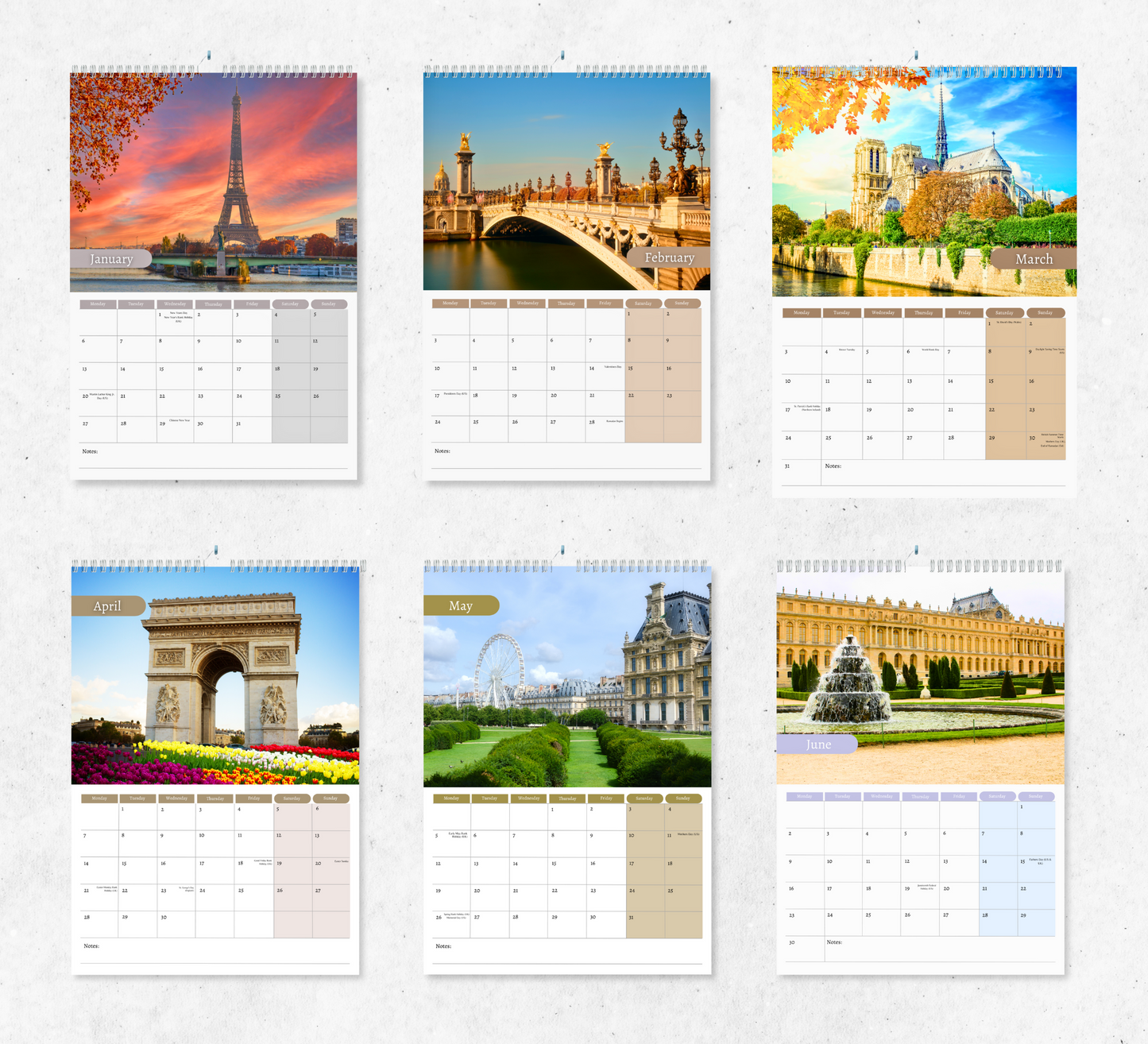 Paris Calendar 2025
