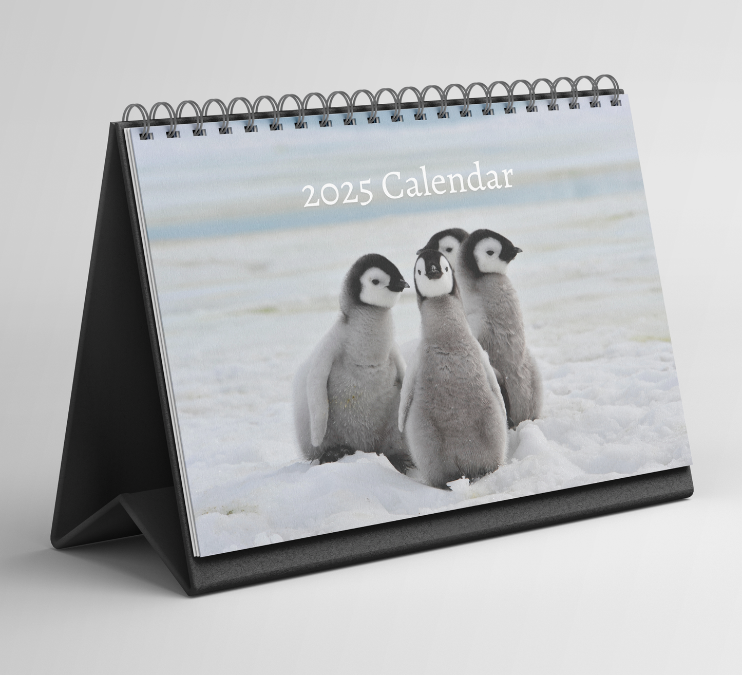 Penguin Desk Calendar 2025