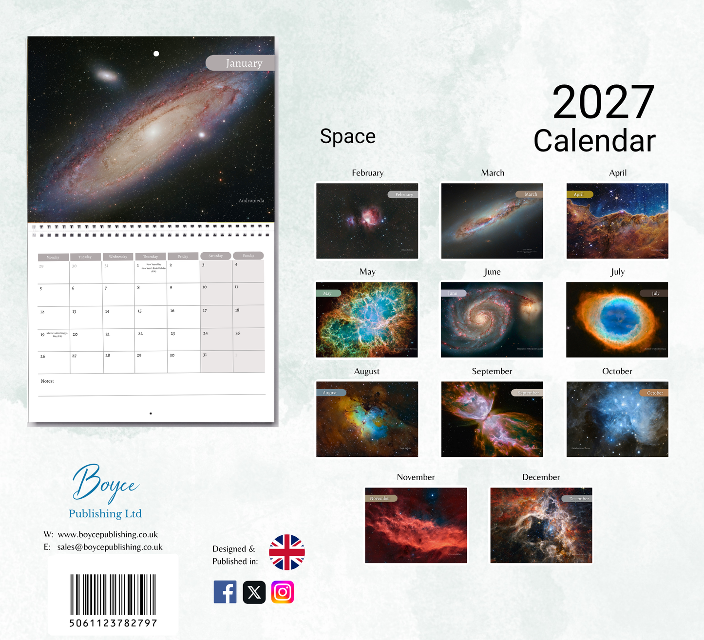 Space Calendar 2027