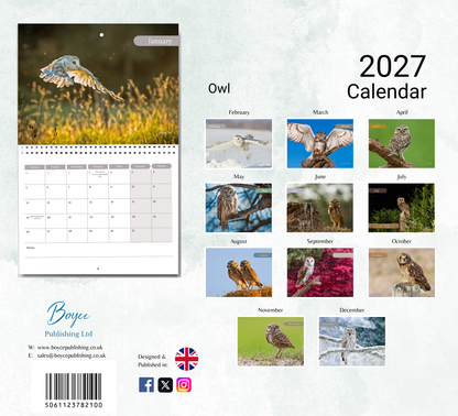Owl Calendar 2027
