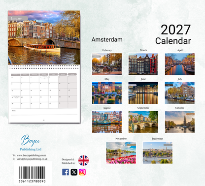 Amsterdam Calendar 2027