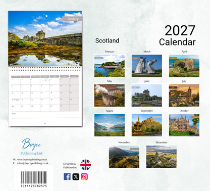 Scotland Calendar 2027