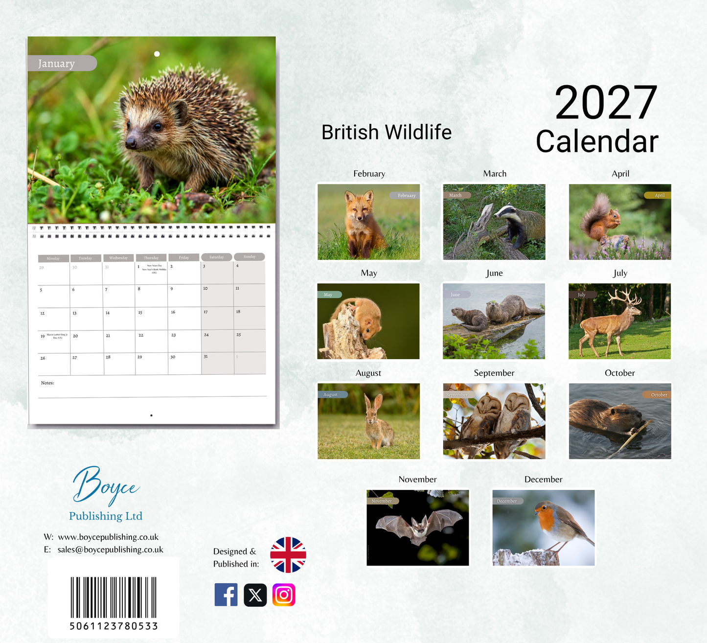 British Wildlife Calendar 2027