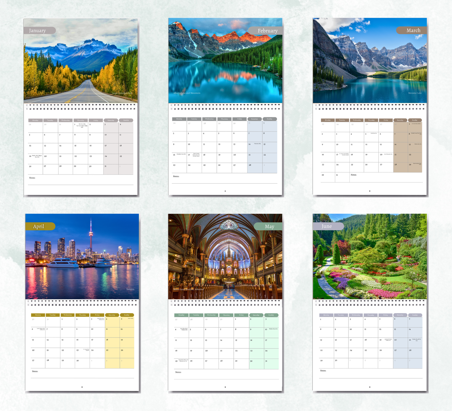 Canada Calendar 2027