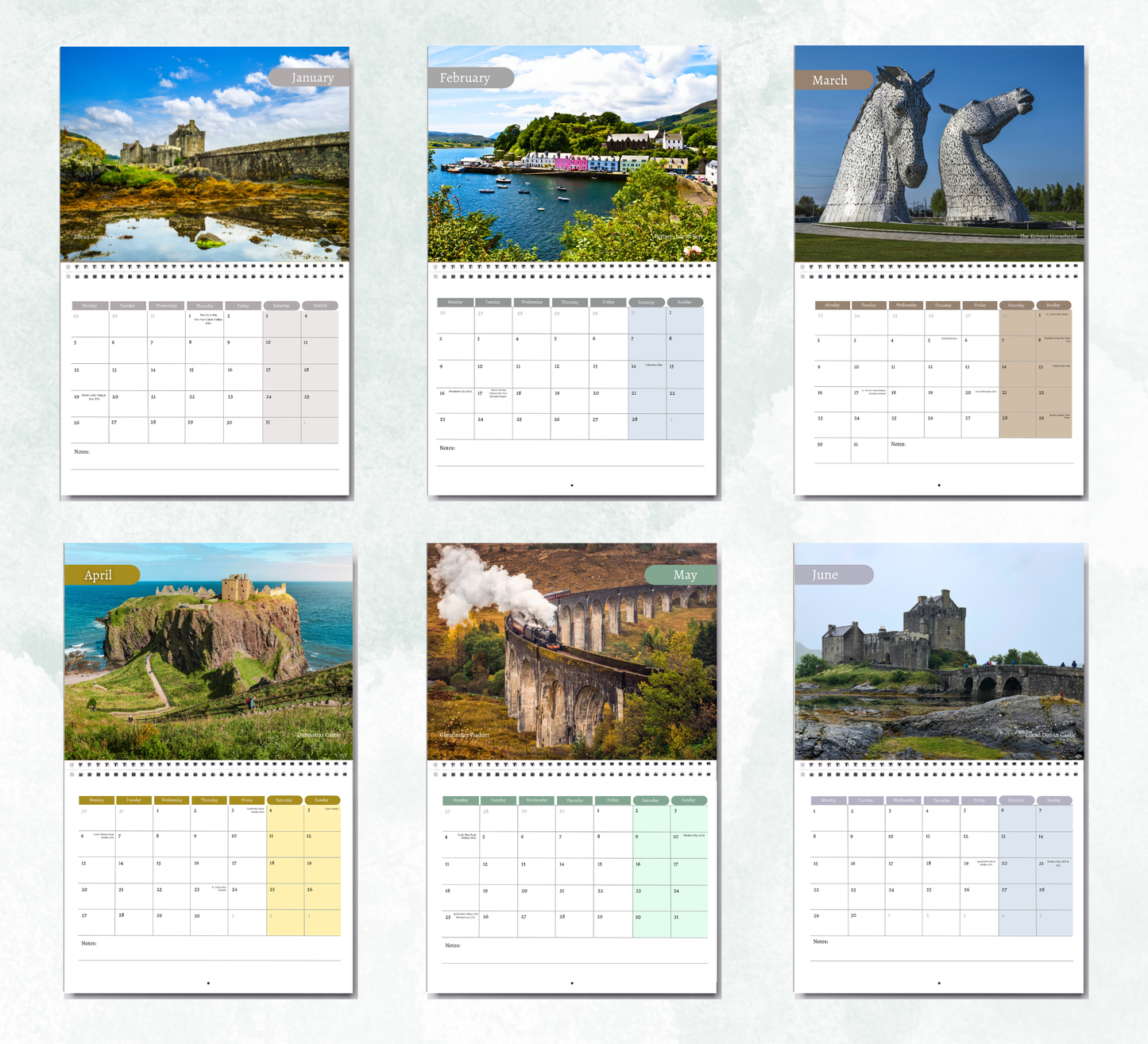 Scotland Calendar 2027